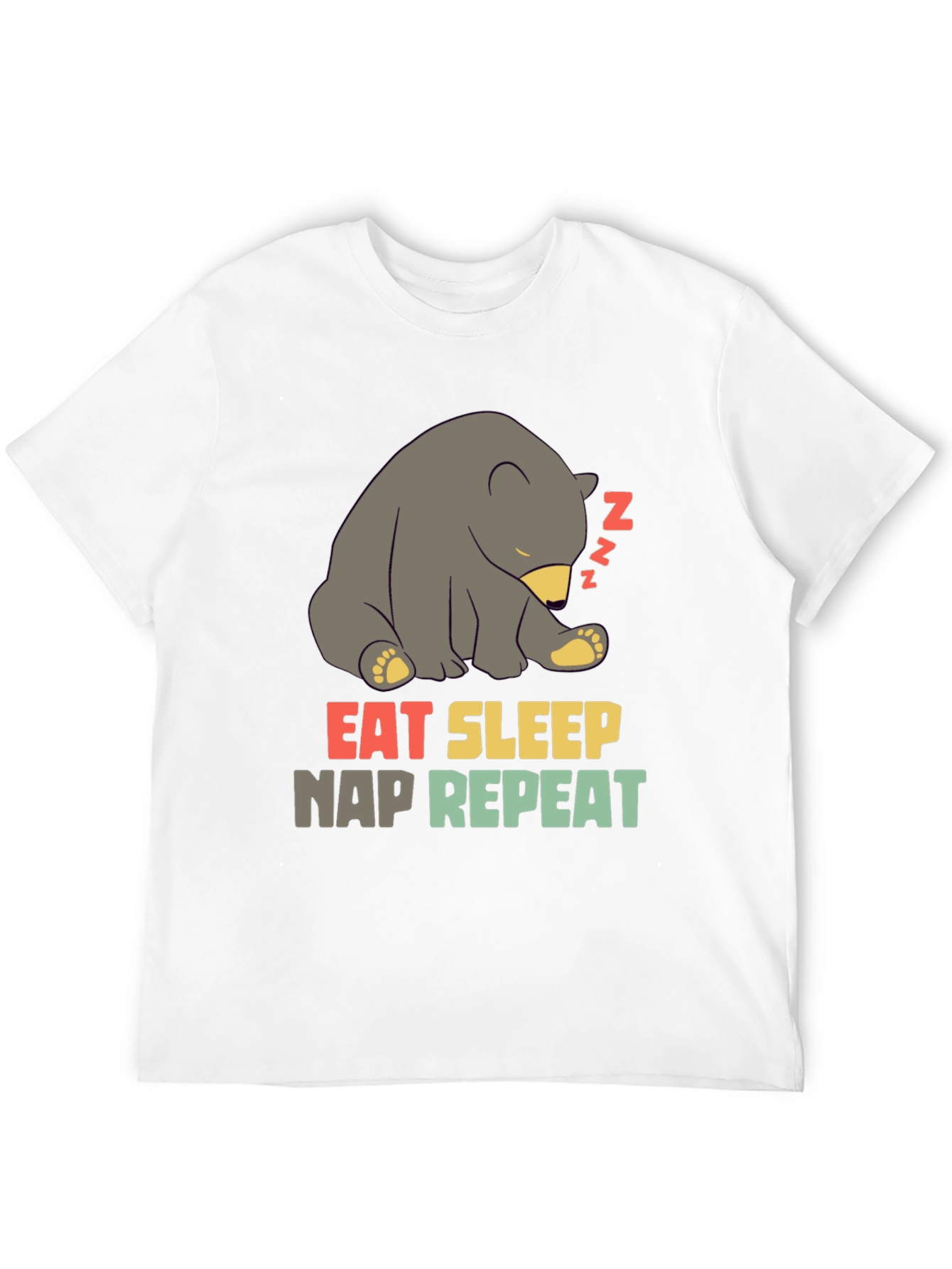Eat Sleep Nap Repeat Bear T-Shirt