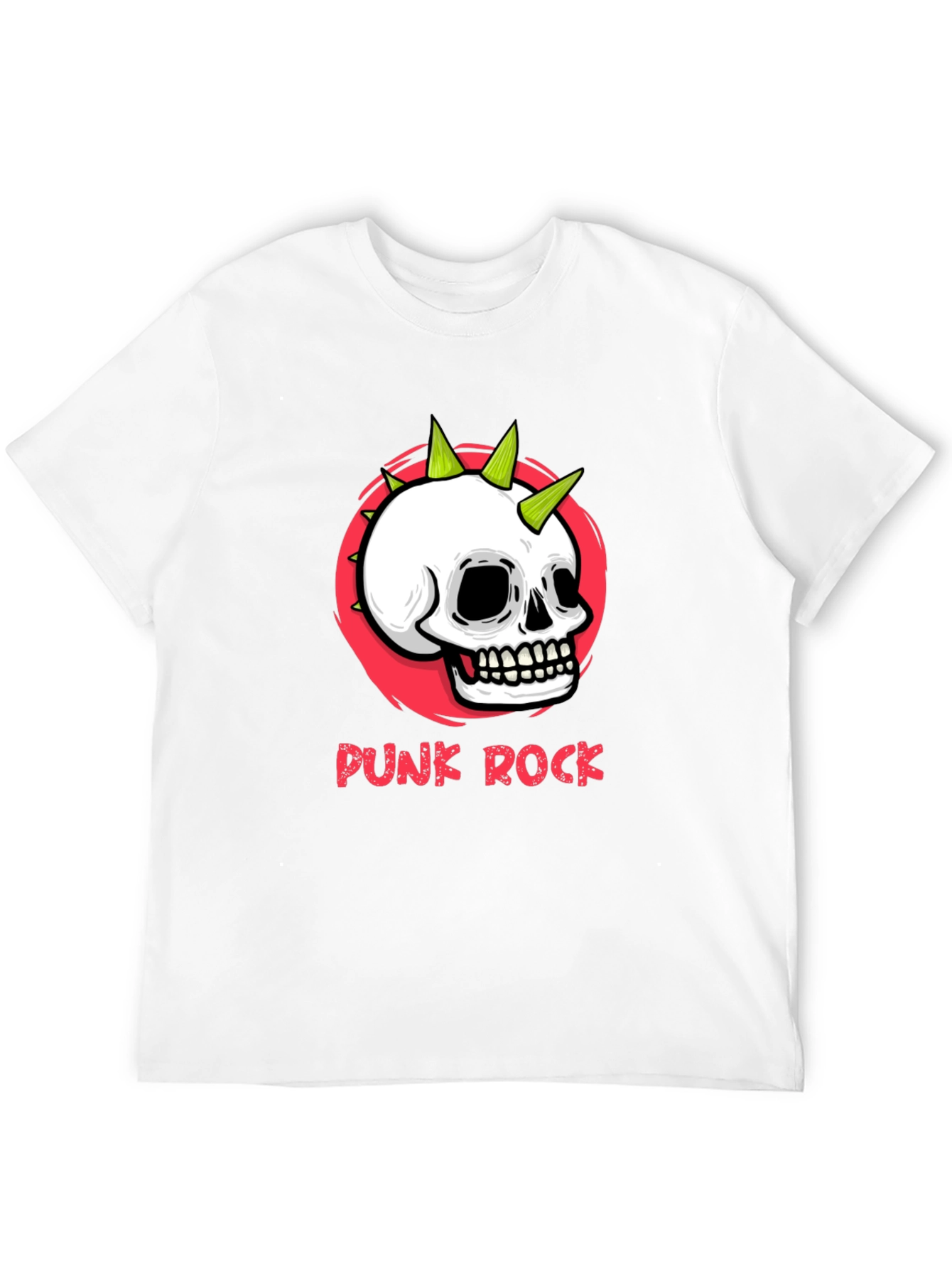 Punk Rock Skull Graphic Tee - Edgy Streetwear