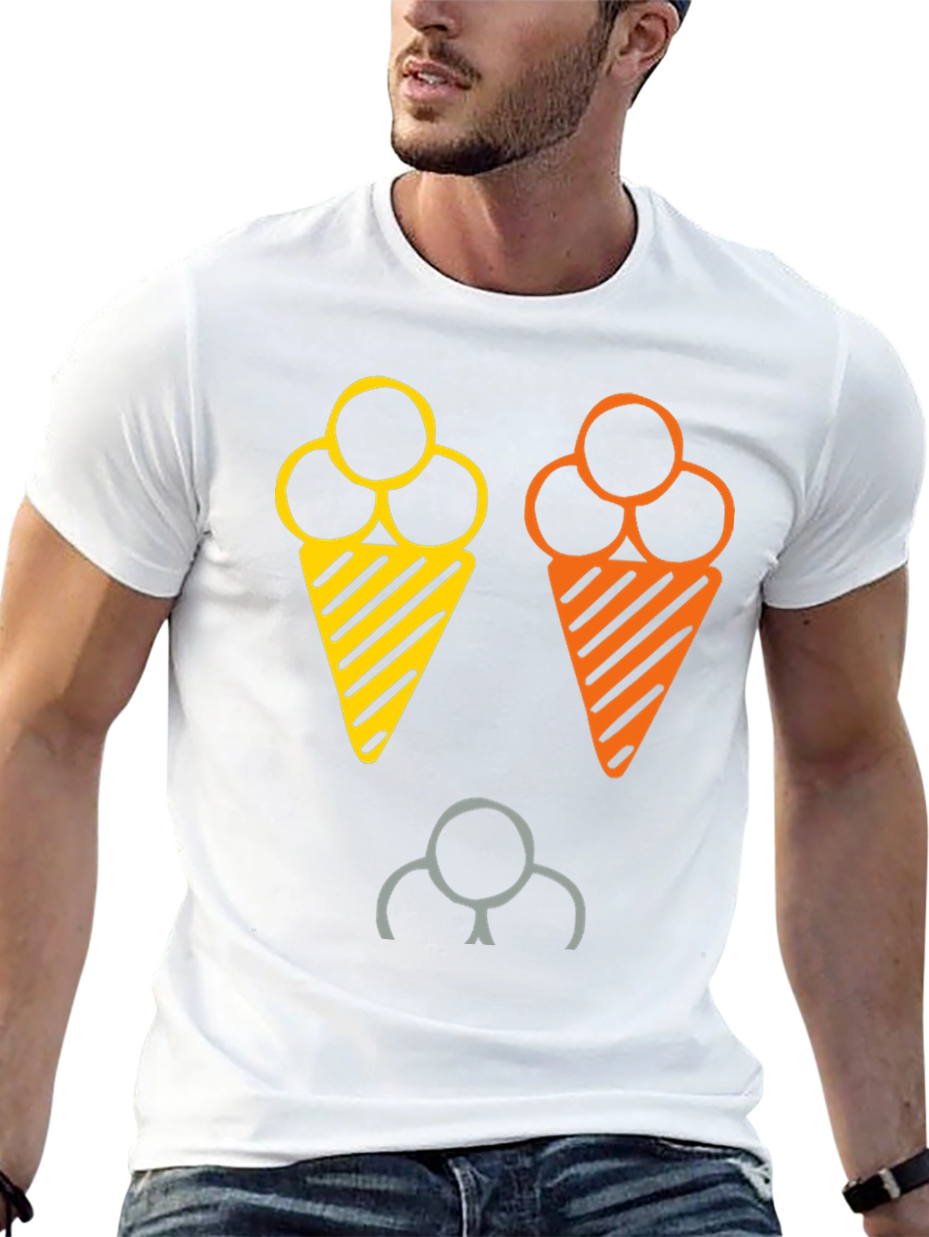 Fun Ice Cream Graphic T-Shirt
