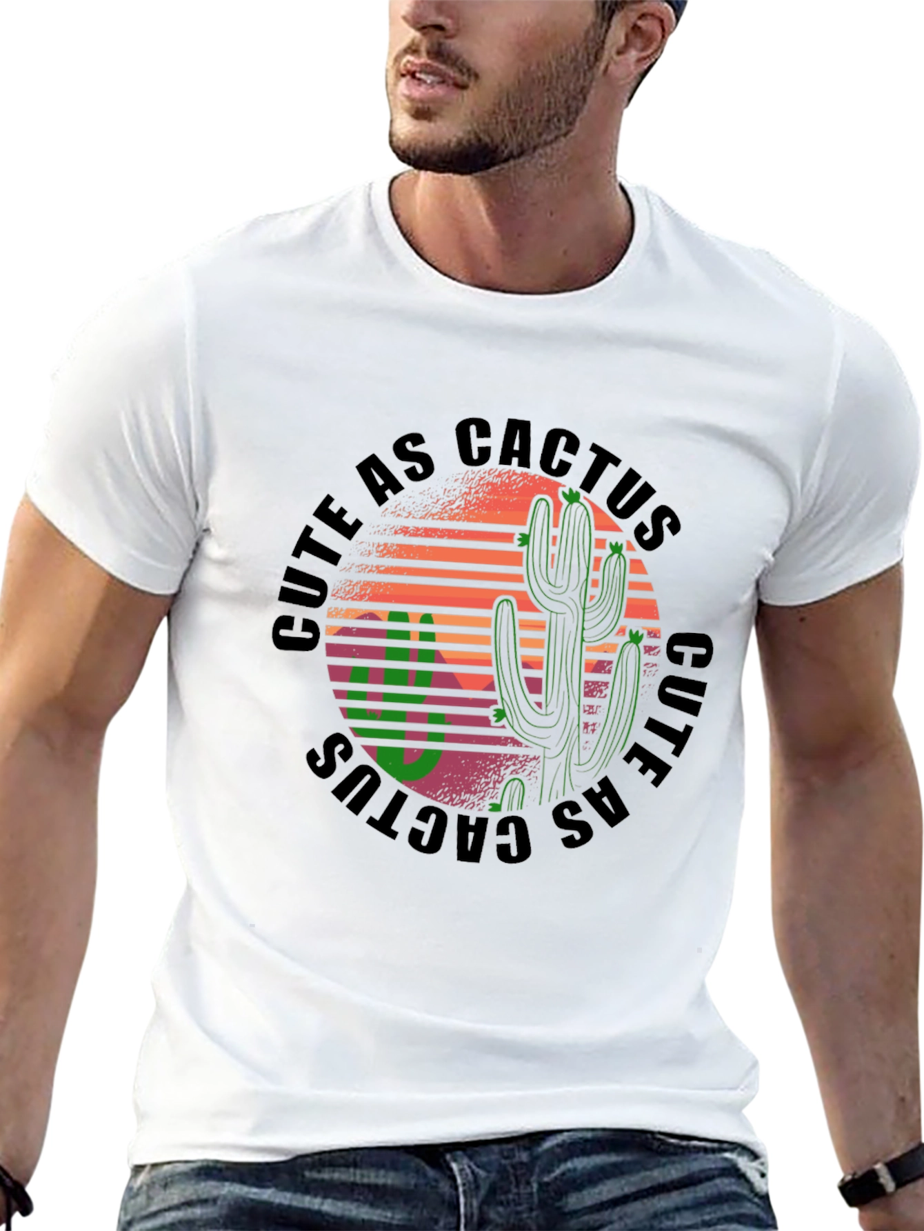 Cute as Cactus Graphic Tee - Western Style