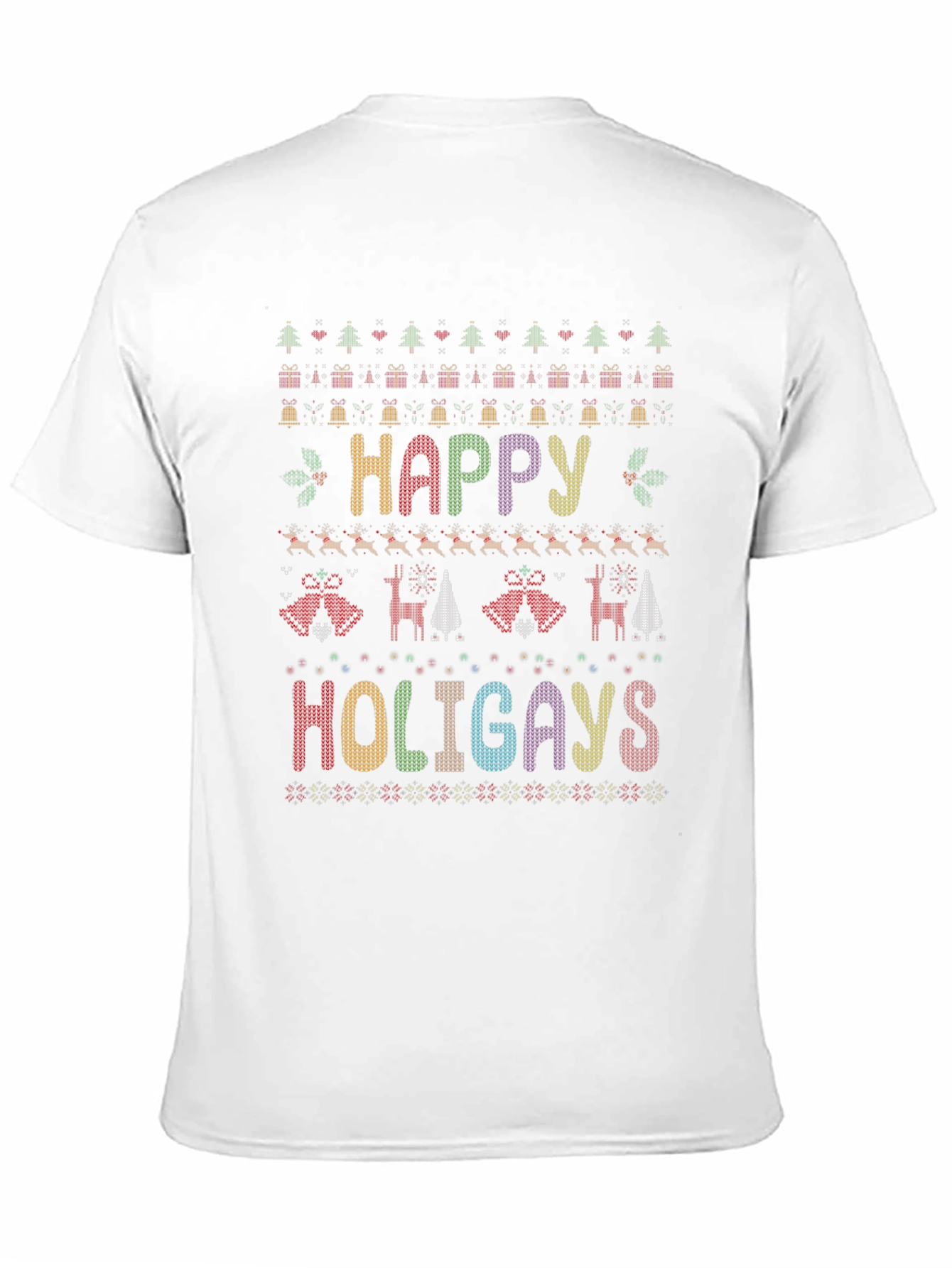 Happy Holigays Ugly Christmas Sweater T-Shirt