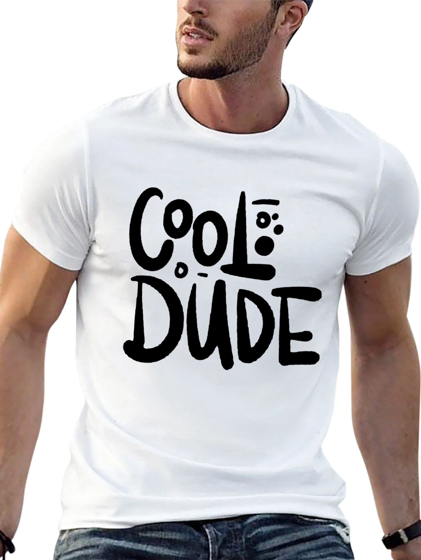 Cool Dude Black Graphic T-Shirt