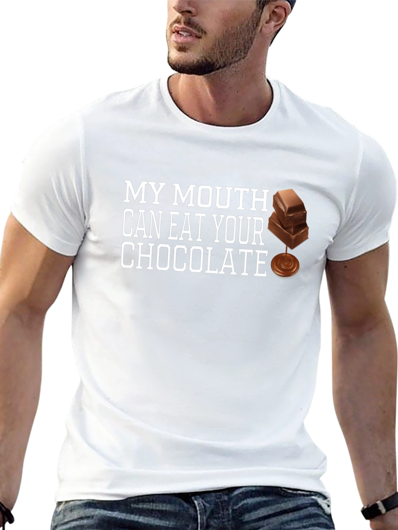 Funny Chocolate Lover Graphic T-Shirt