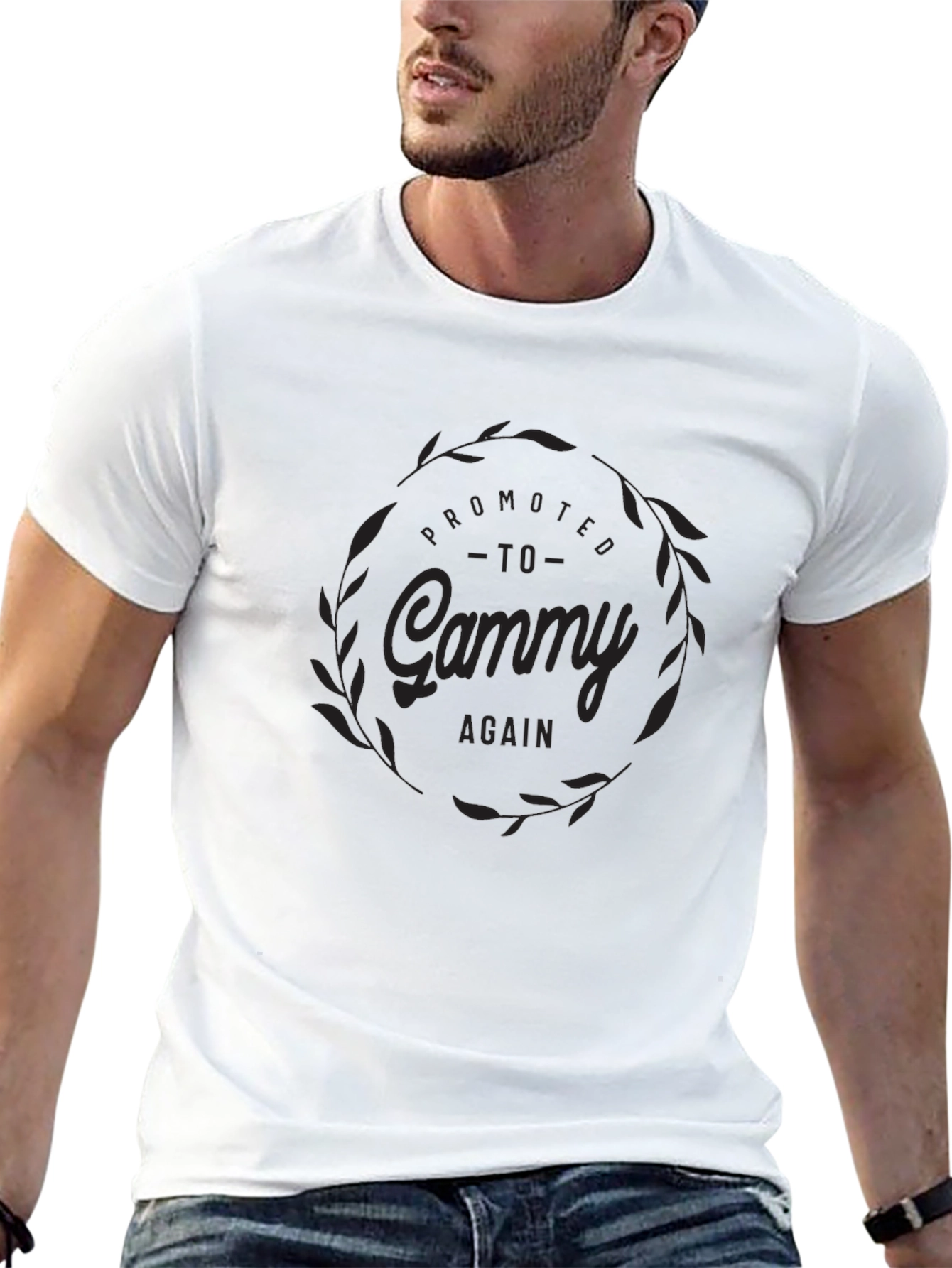 Promoted to Gammy Again - Black T-Shirt