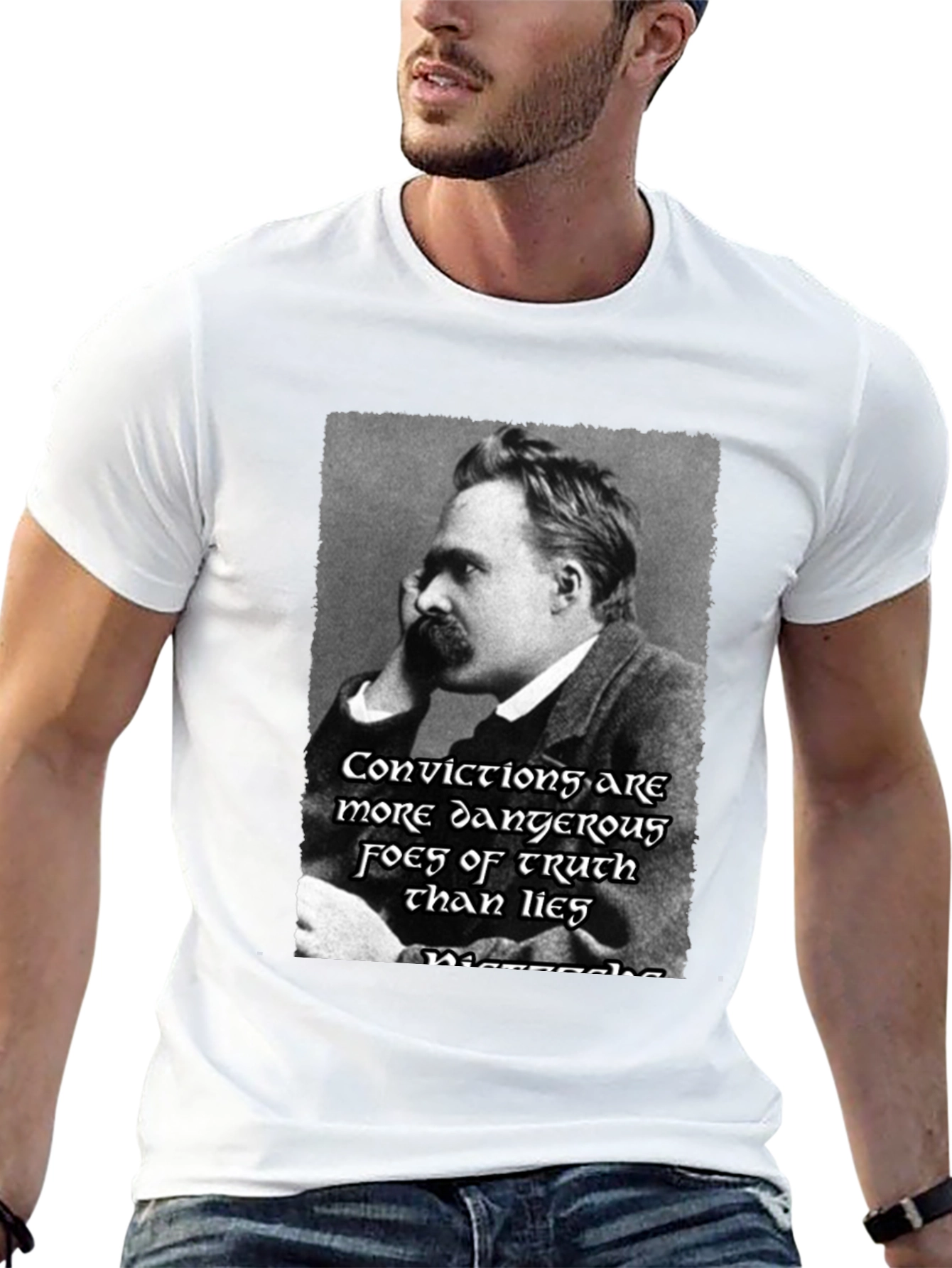 Nietzsche Quote T-Shirt - Dangerous Truth