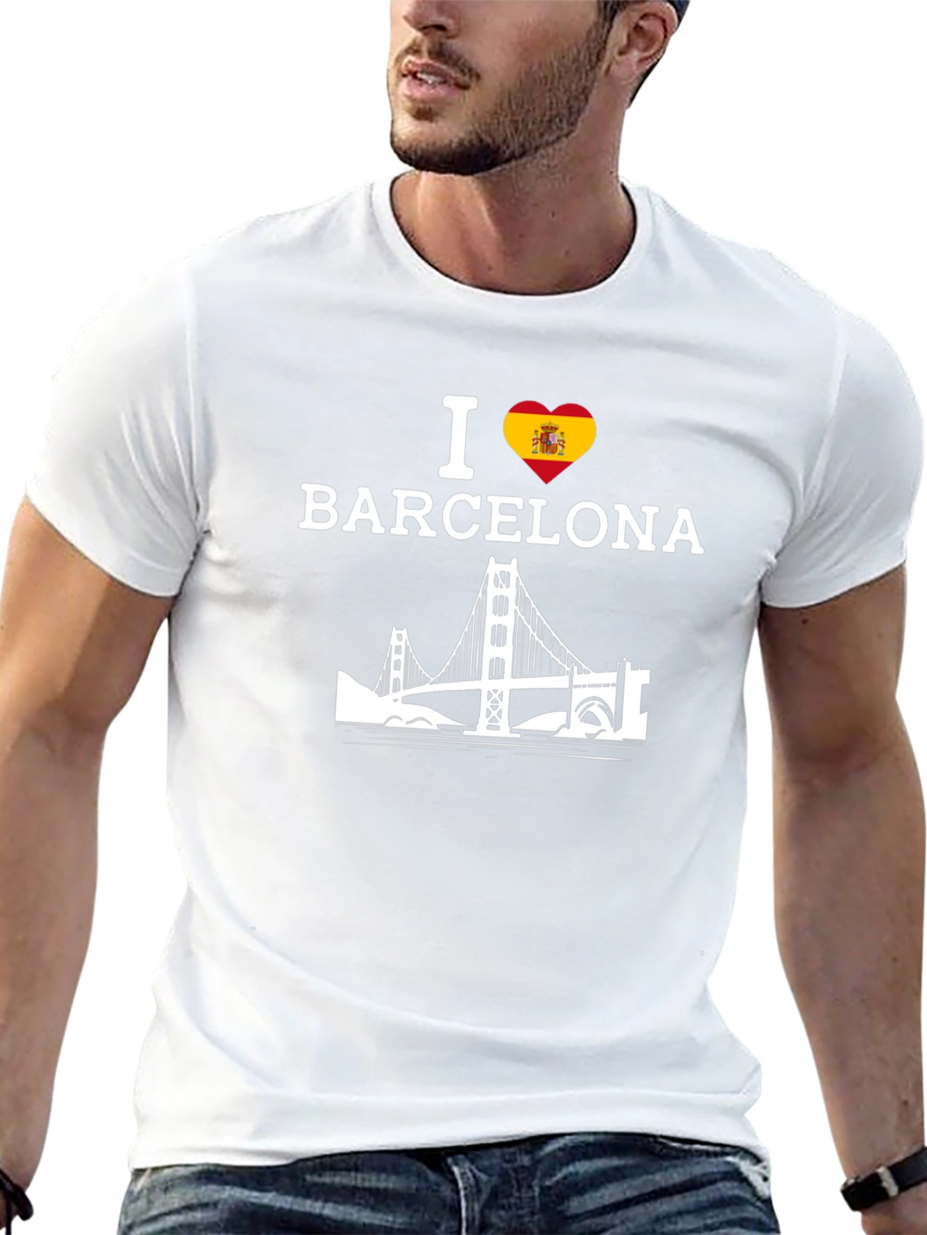 I Love Barcelona Black T-Shirt