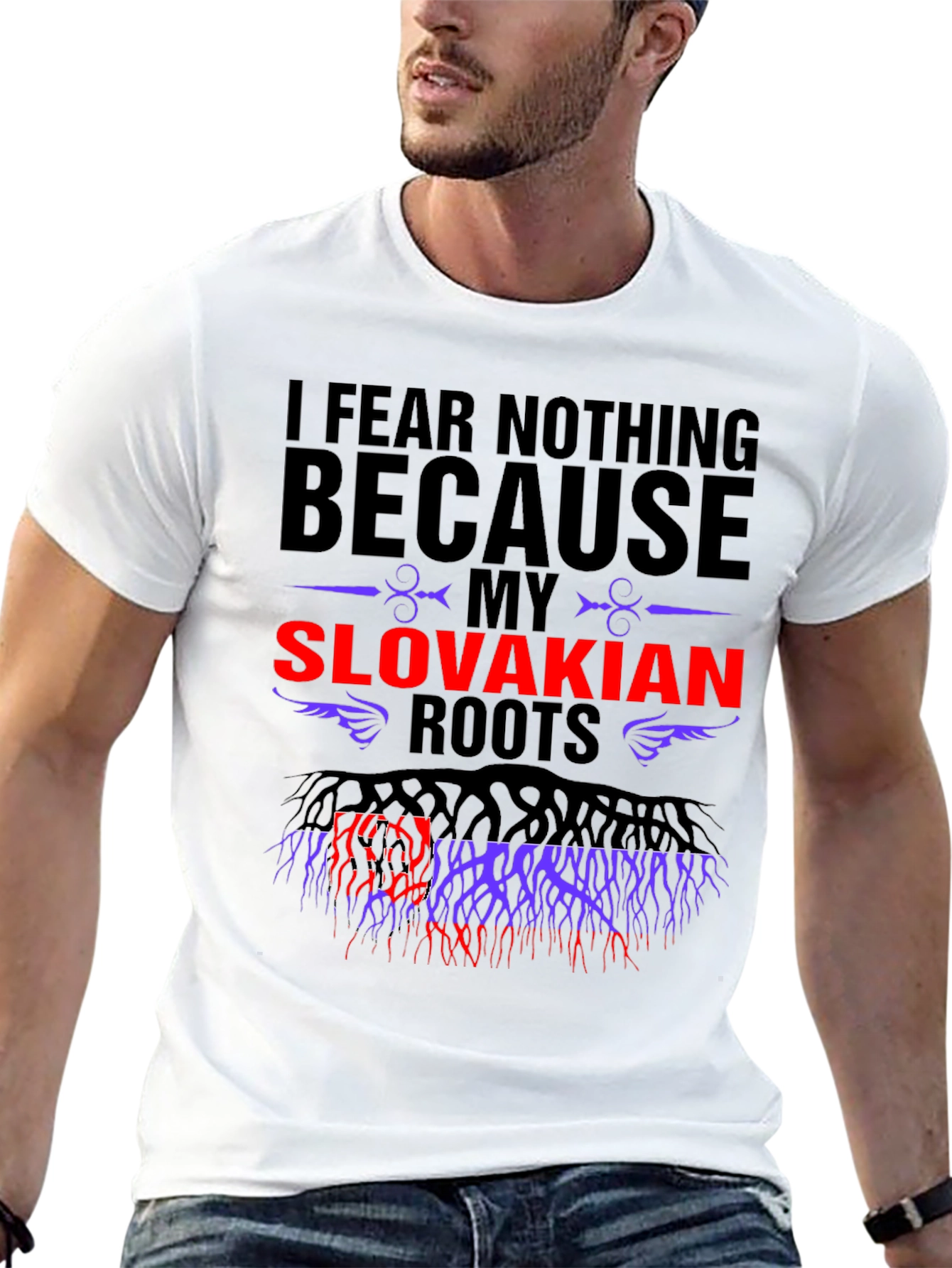 Slovakian Roots Graphic T-Shirt - Fear Nothing Tee