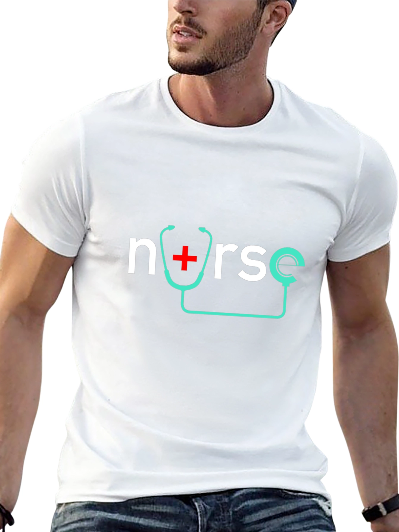 Nurse Stethoscope Graphic T-Shirt