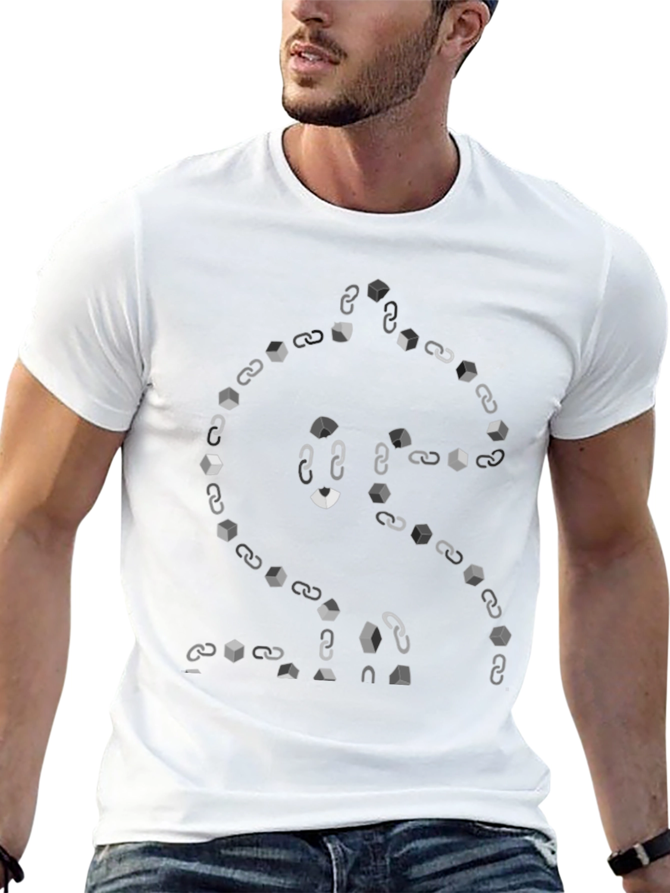 Crypto Dollar Sign Chain Link T-Shirt