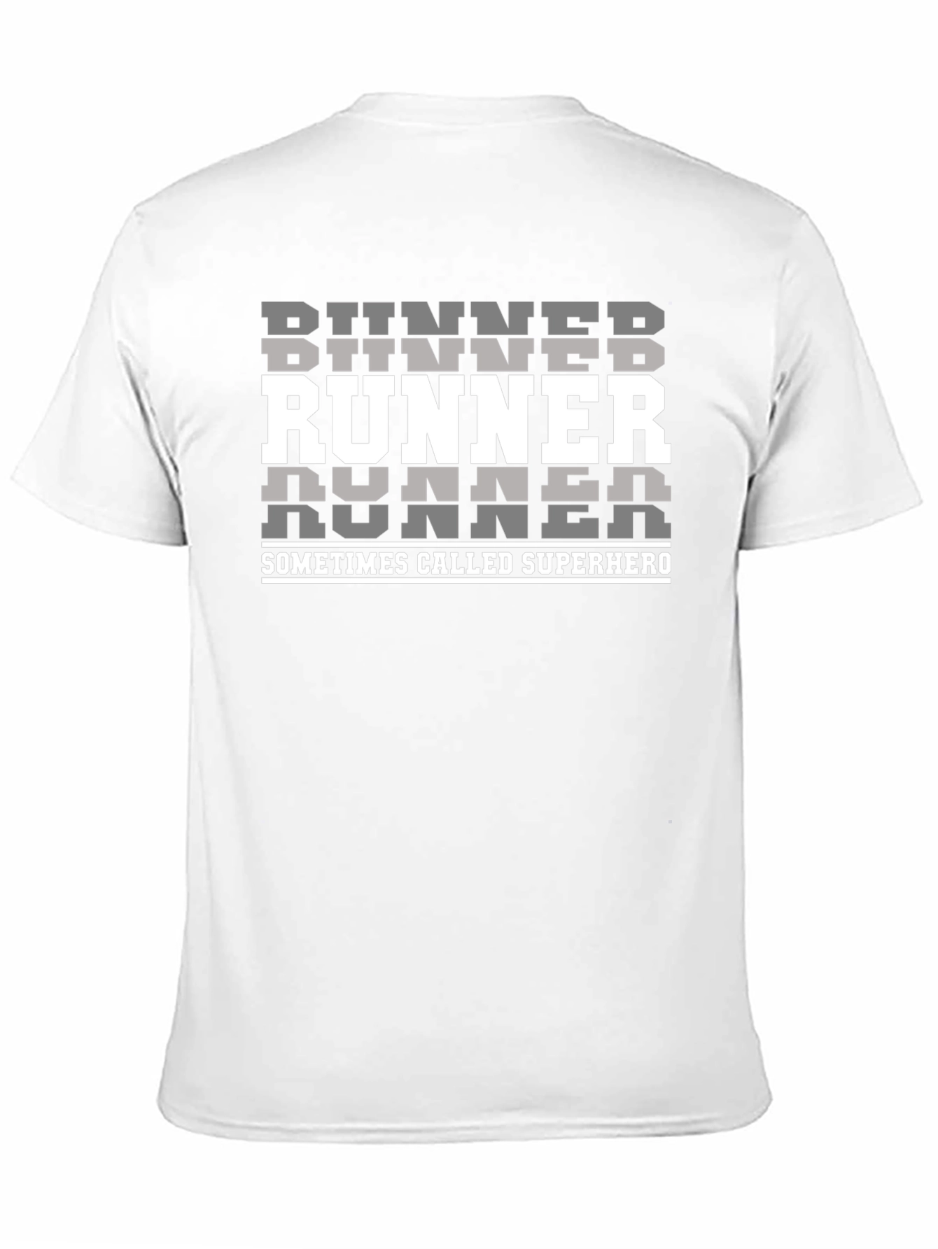 Runner Superhero T-Shirt - Black Graphic Tee