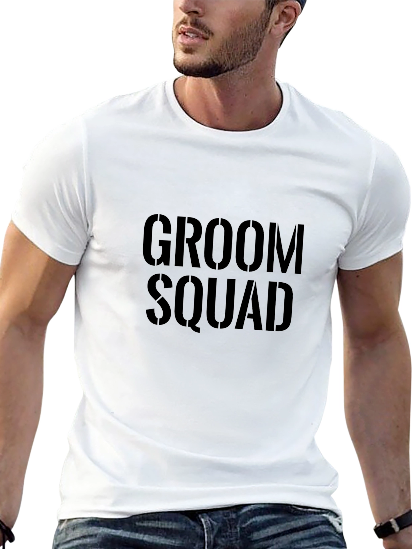 Groom Squad Black Graphic Tee - Wedding Party