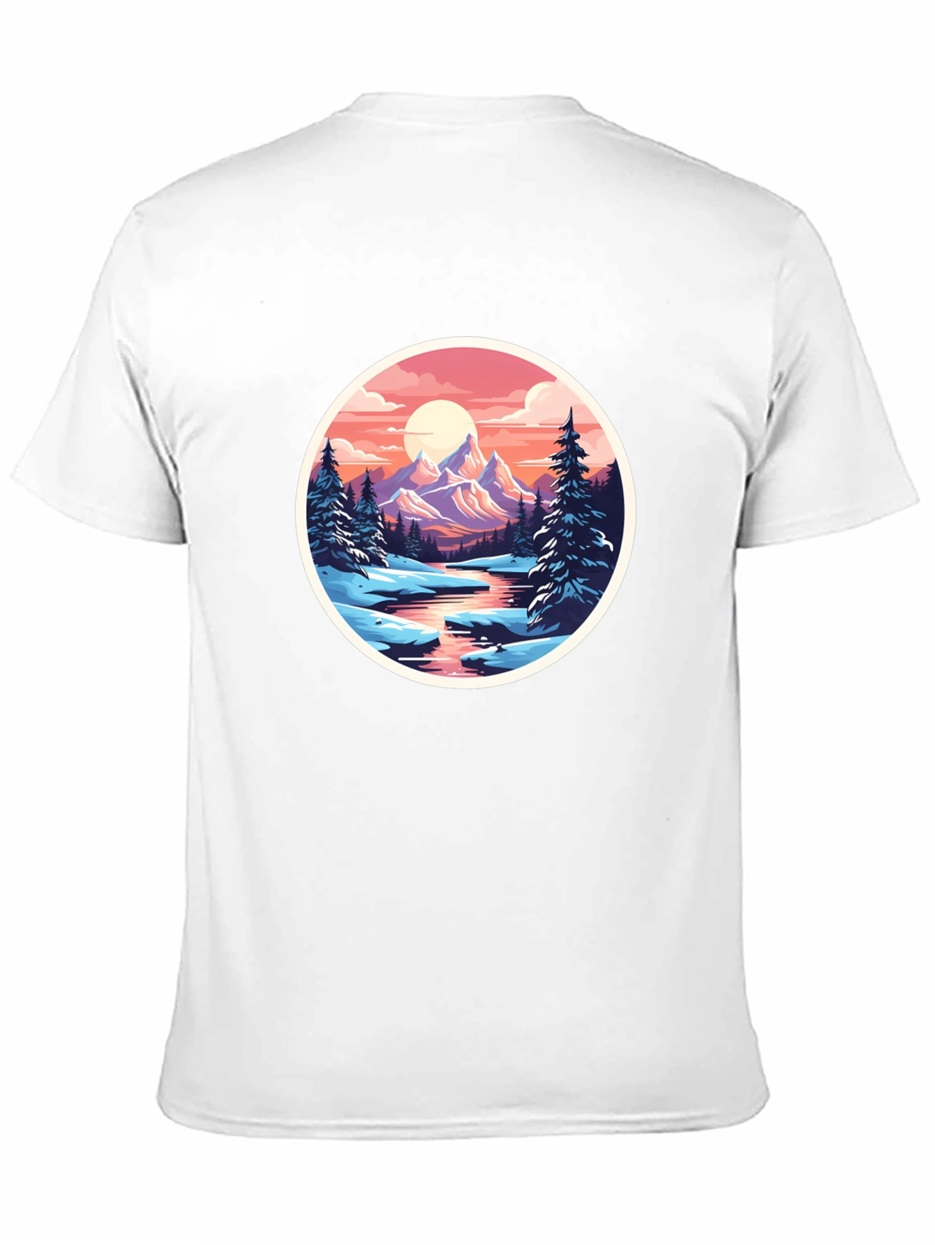 Mountain Sunset Graphic Tee - Nature Inspired T-Shirt