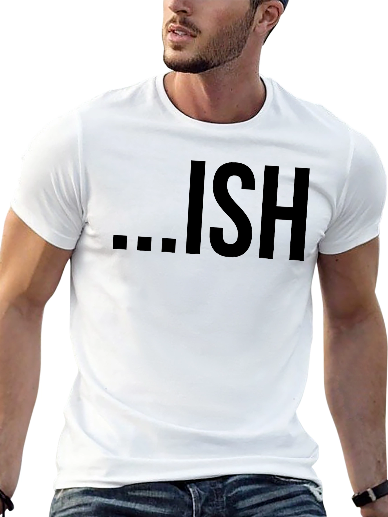 Ish Graphic Tee - Casual Black T-Shirt