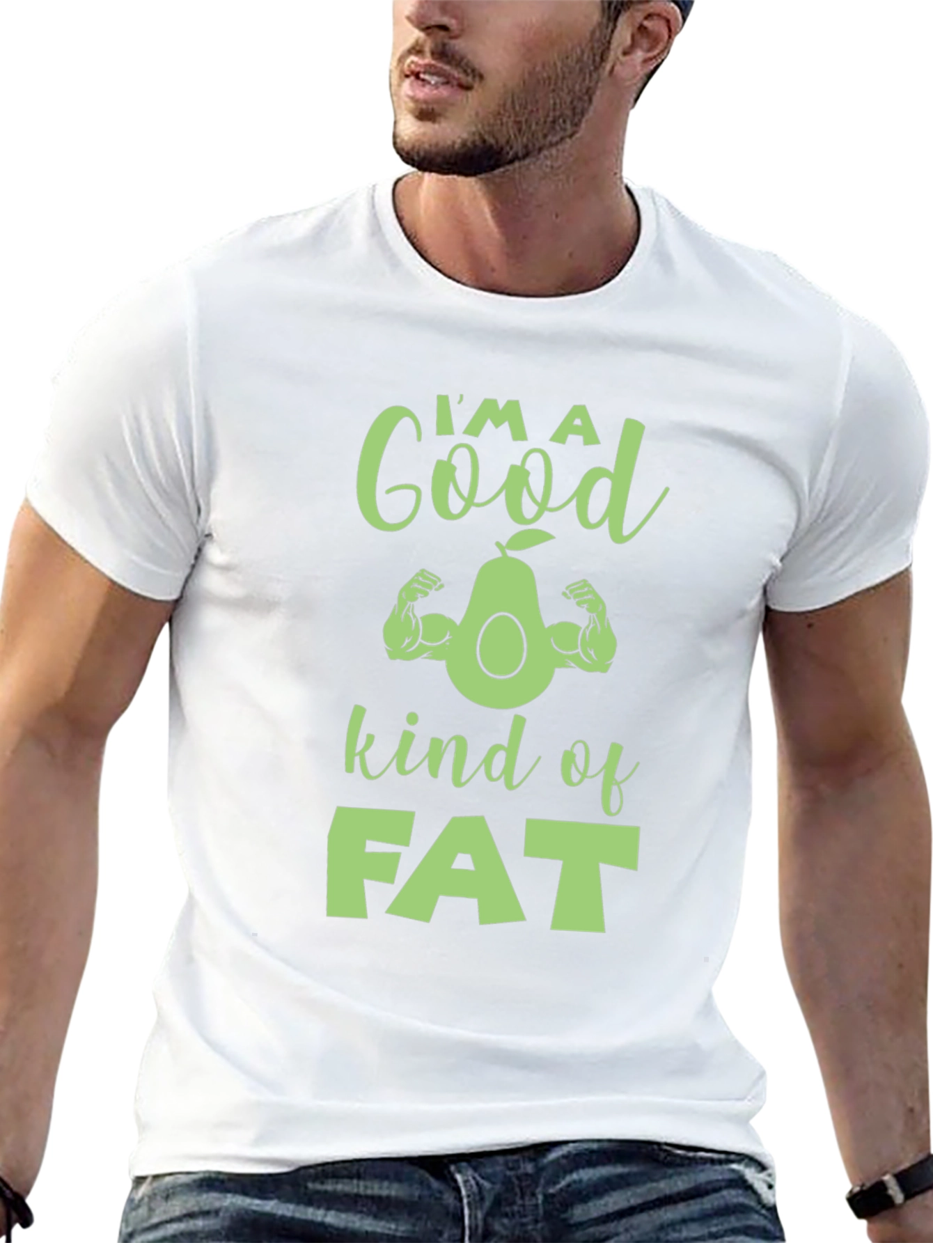Im A Good Kind of Fat Avocado Muscle T-Shirt