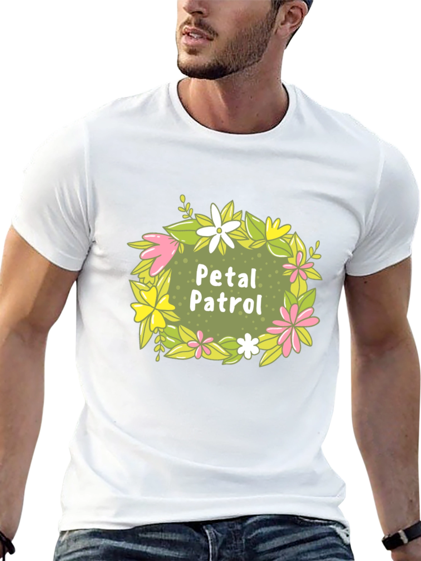 Petal Patrol Graphic Tee - Black