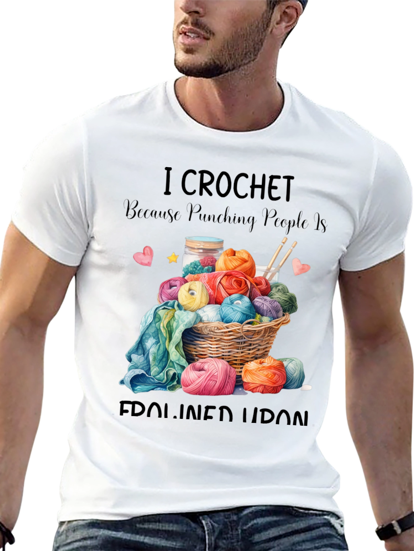I Crochet T-Shirt Funny Yarn Lover Tee