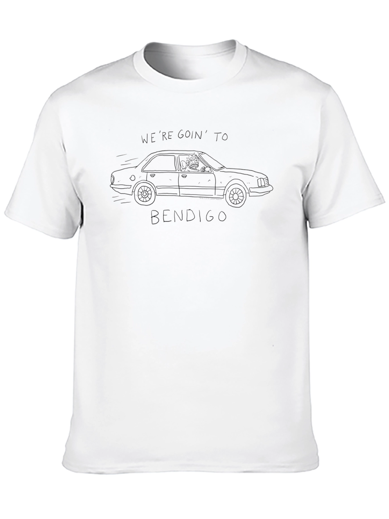 Were Goin to Bendigo T-Shirt - Black