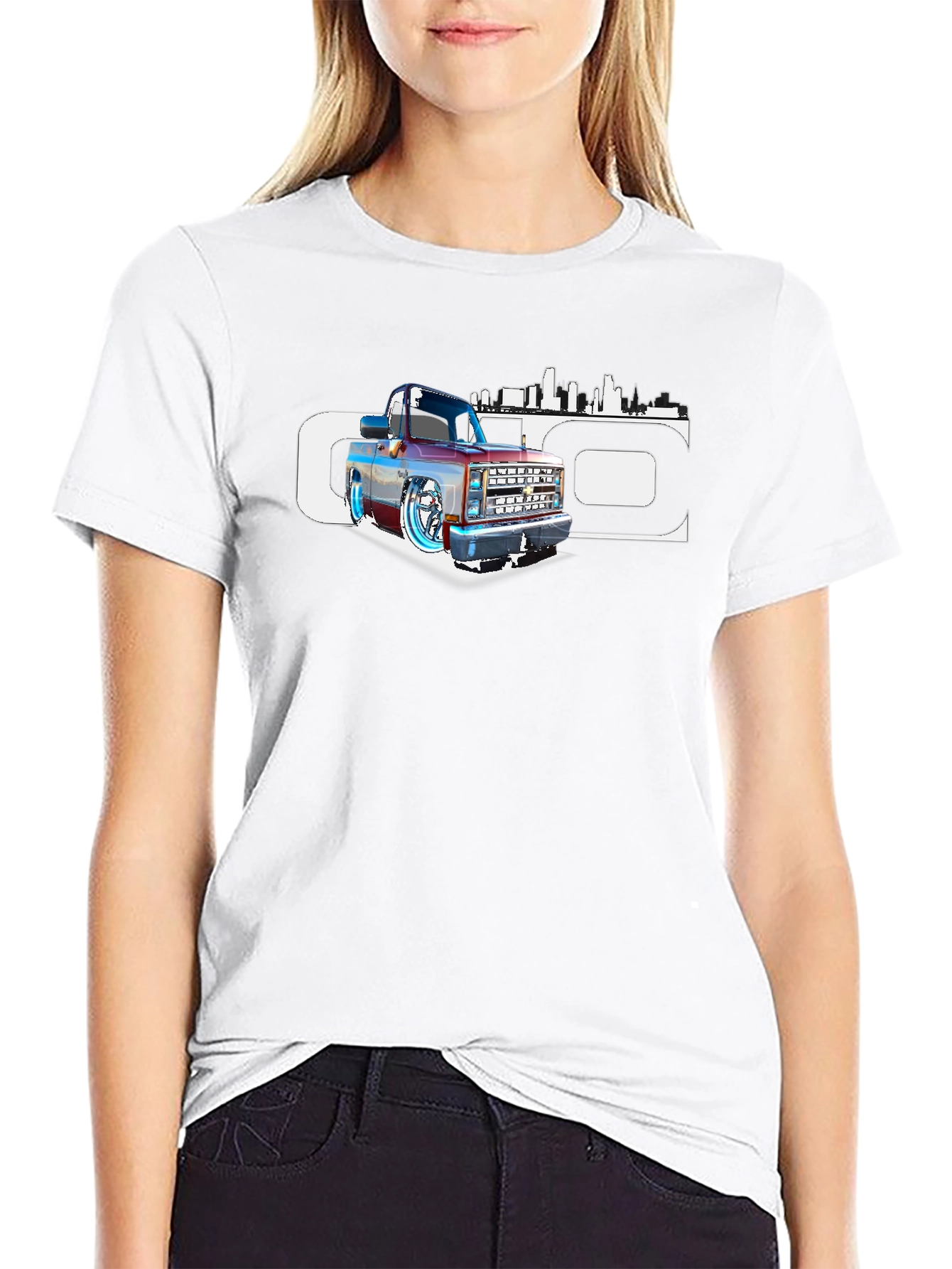 Custom Cartoon Truck Graphic Tee