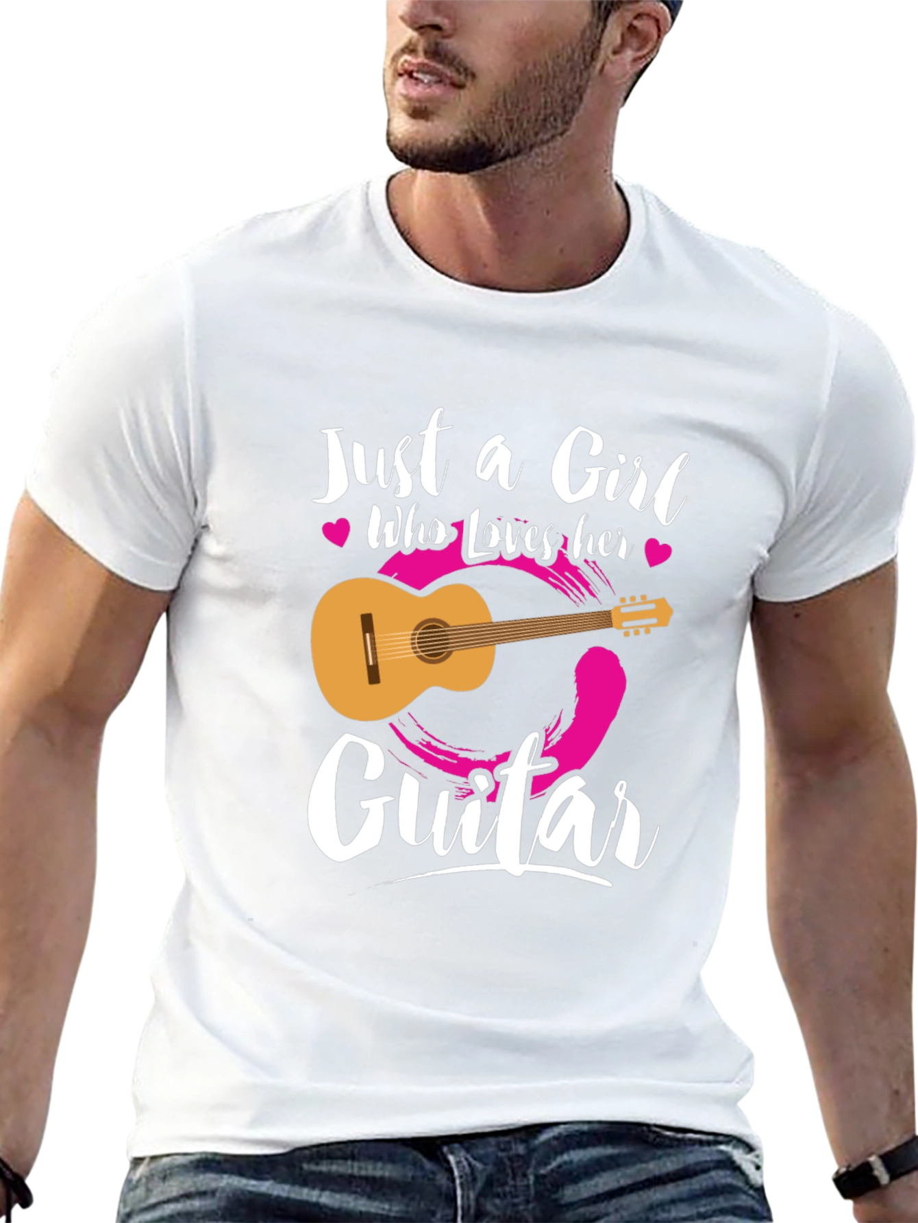Just a Girl Who Loves Her Guitar T-Shirt