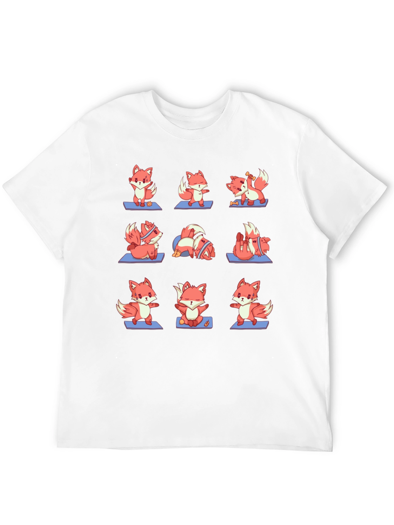 Yoga Foxes T-Shirt: Zen Animal Design