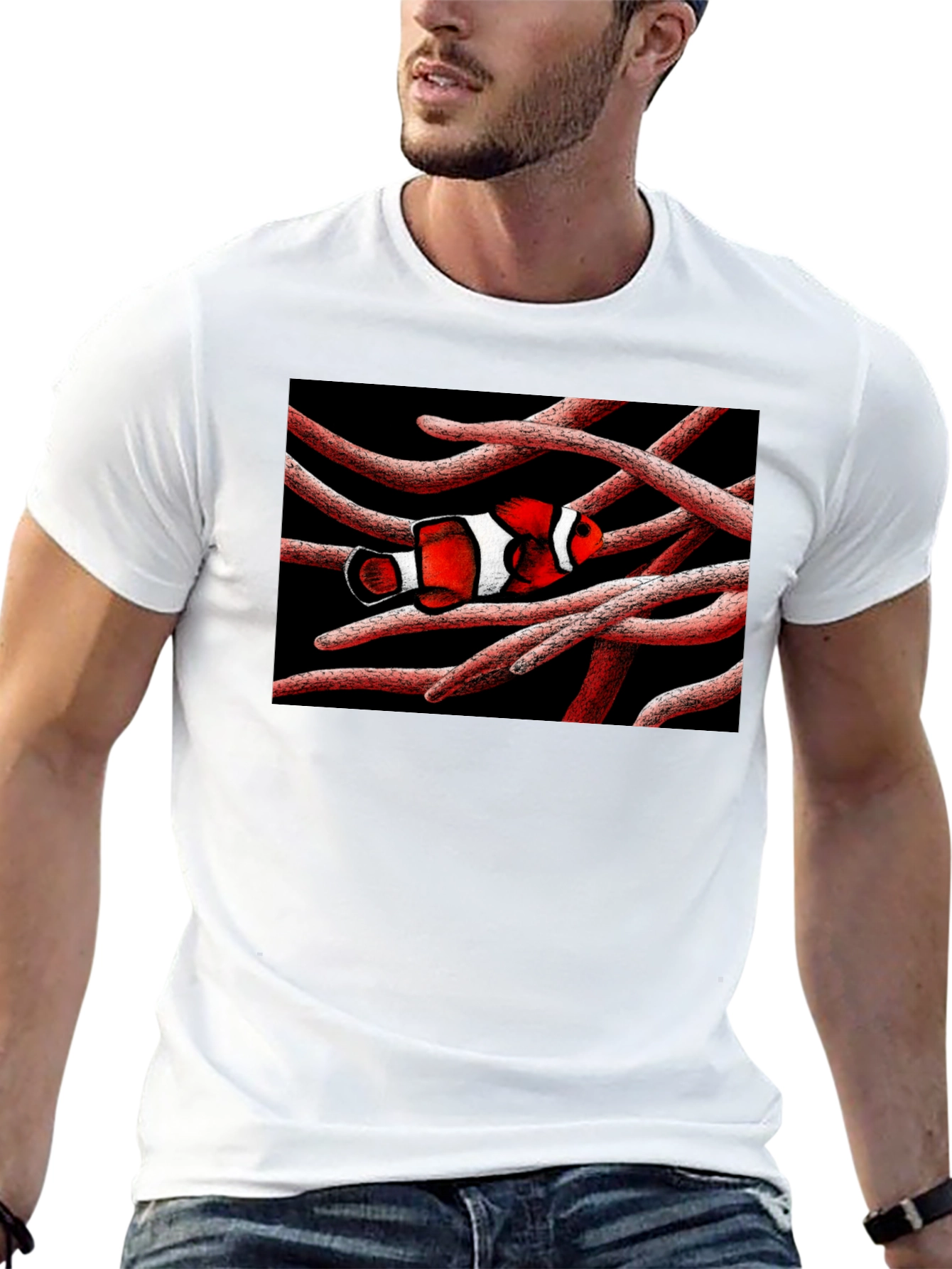 Clownfish Graphic T-Shirt - Unique Marine Life Design