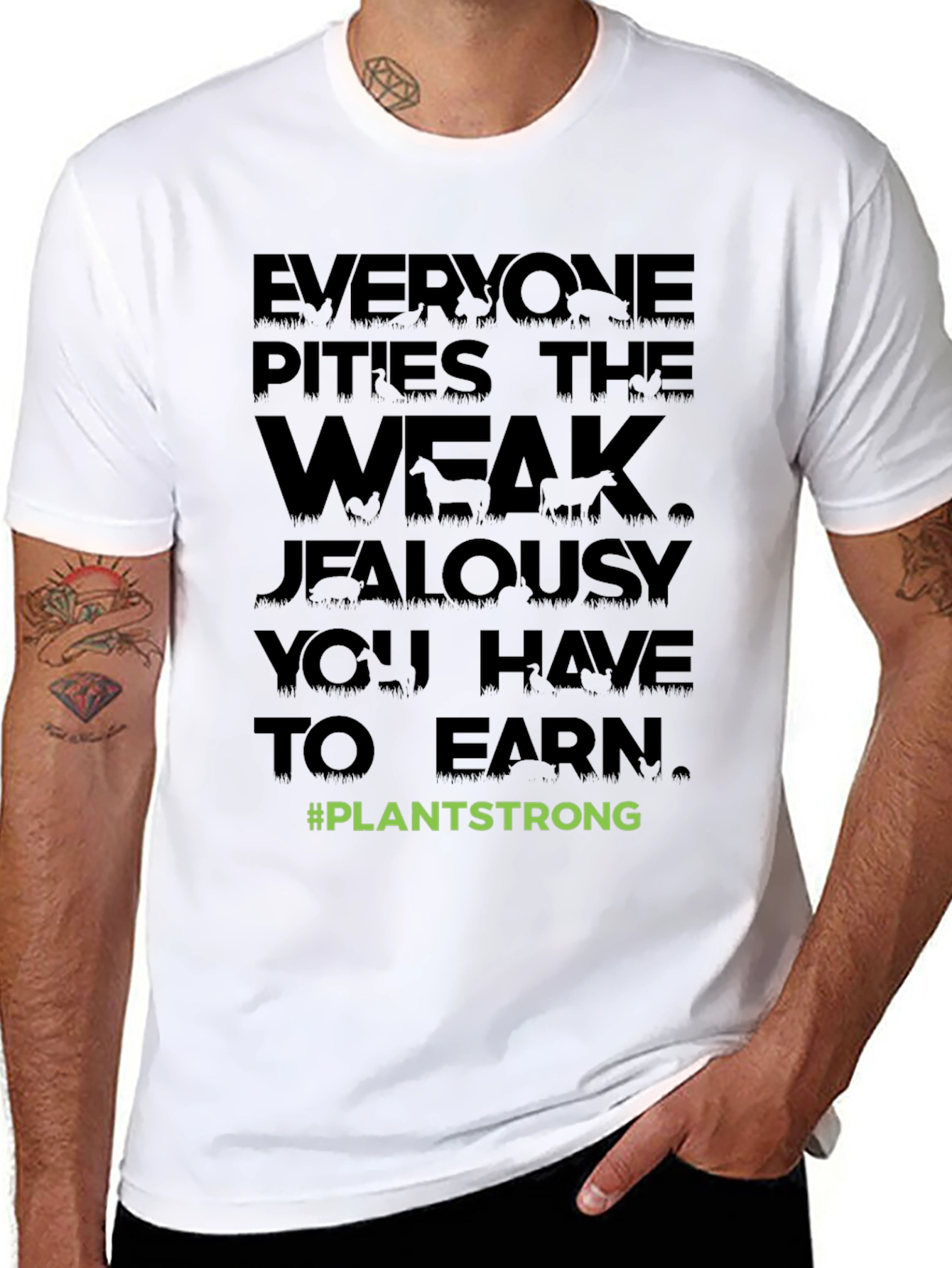 Plant Strong Vegan Graphic Tee