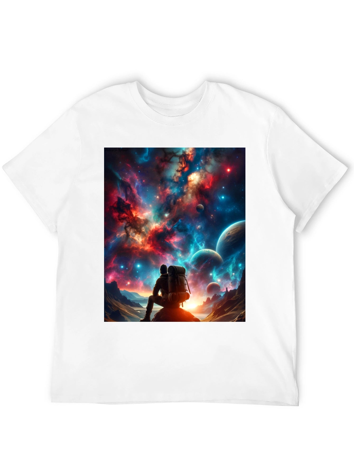 Space Explorer Graphic Tee - Black