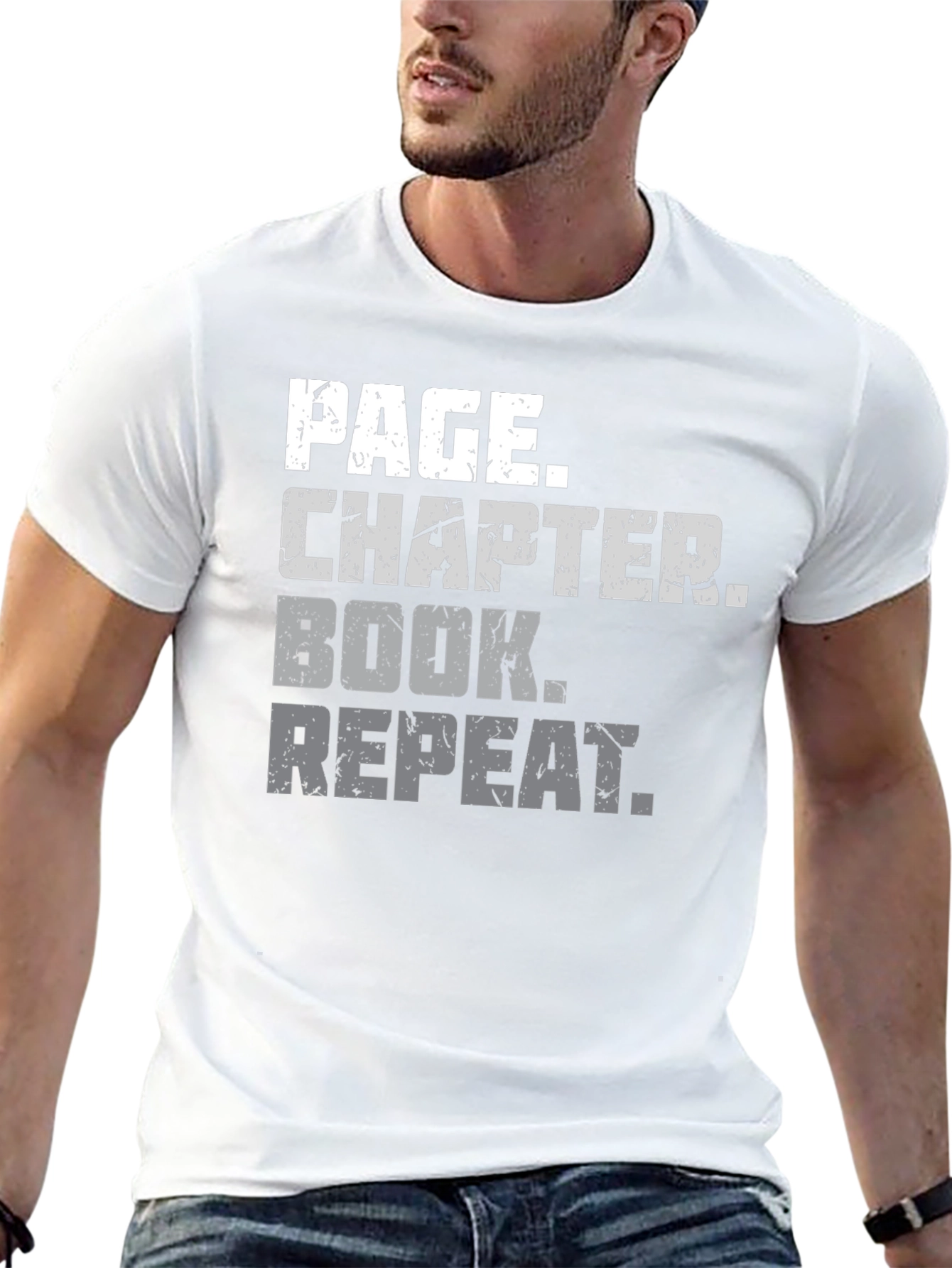 Page Chapter Book Repeat Graphic Tee