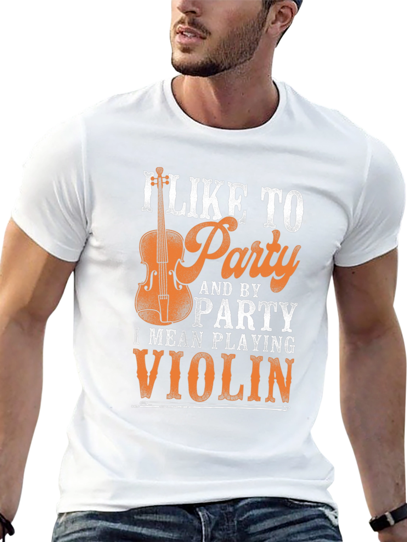 I Like to Party Playing Violin Graphic Tee