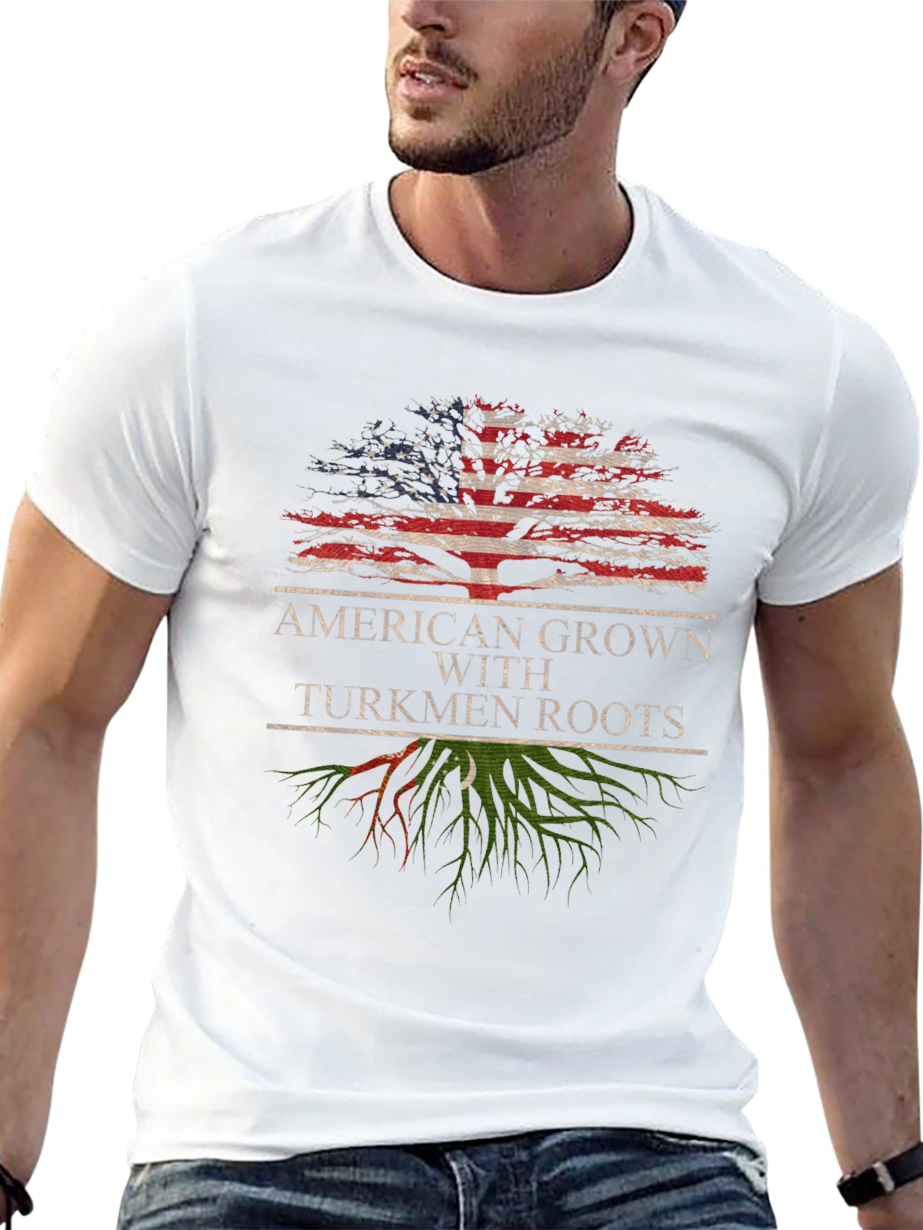 American Grown with Turkmen Roots T-Shirt