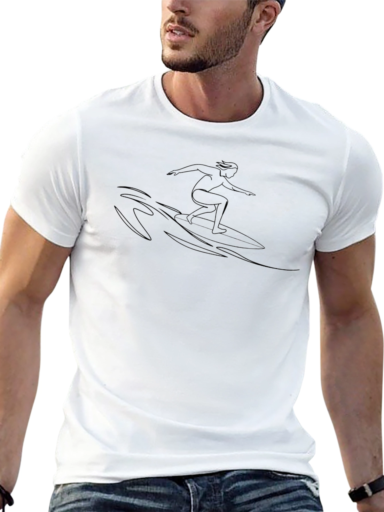 Cool Surfer Graphic T-Shirt