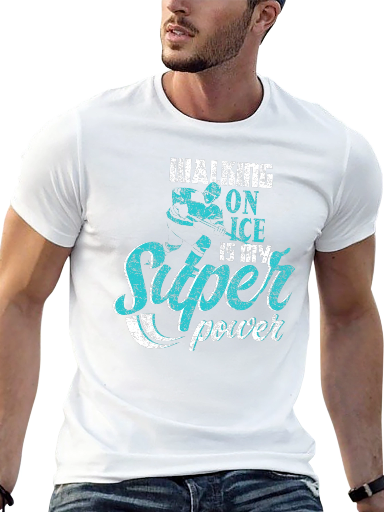 Walking on Ice Super Power T-Shirt