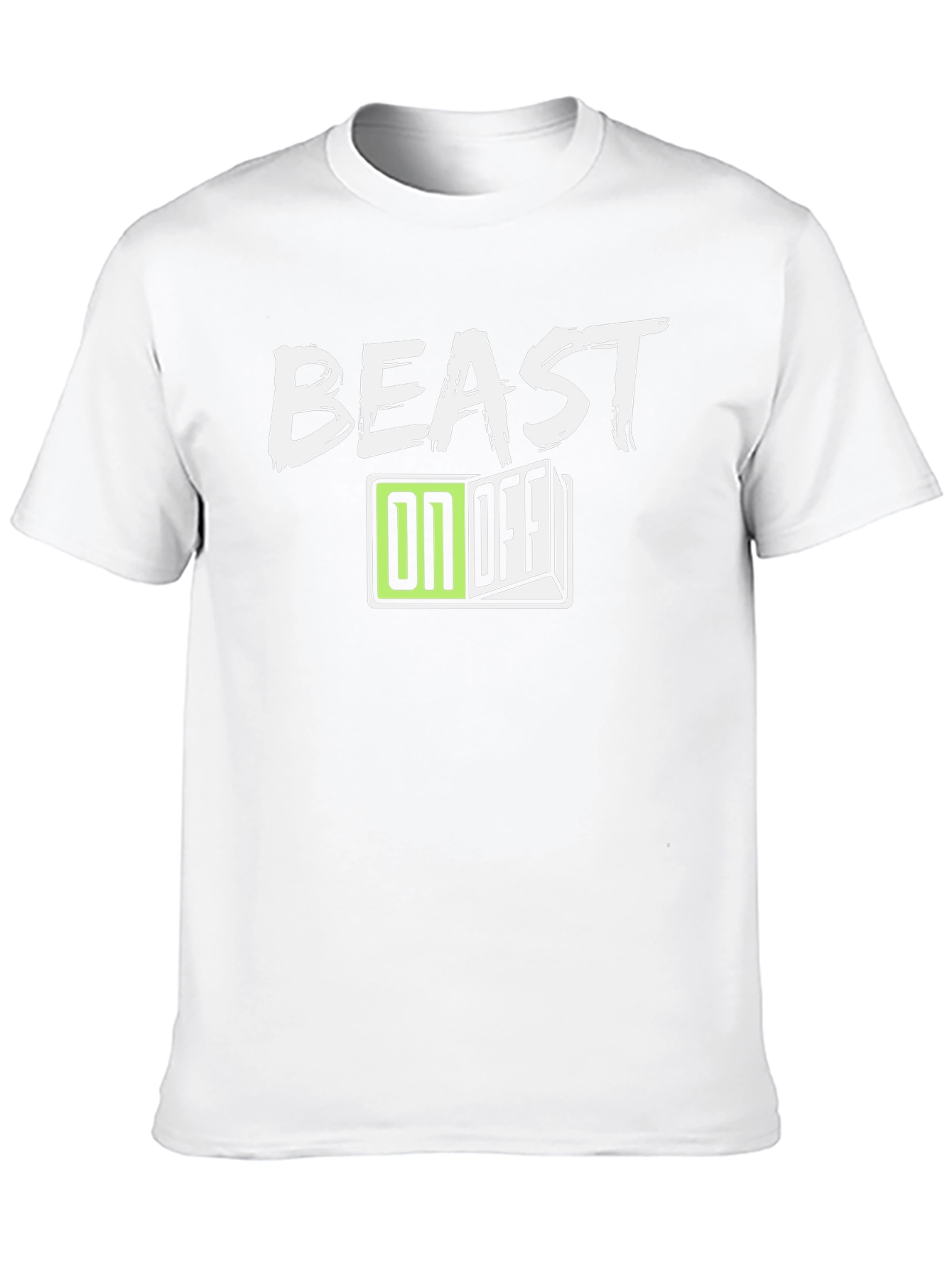 Beast On/Off Graphic Tee - Stylish Mens Black T-Shirt