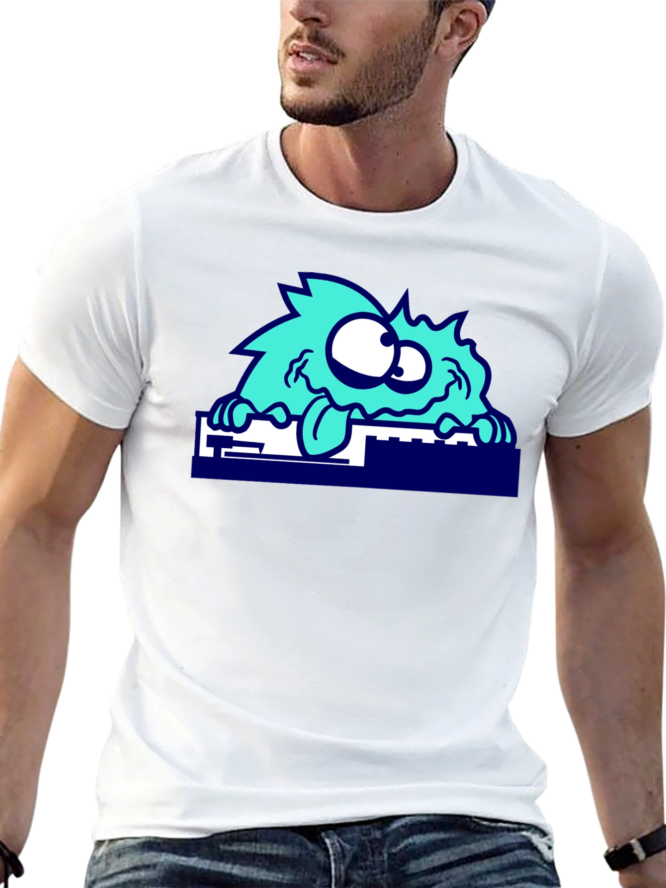 Funky Monster Graphic Tee - Quirky Casual Wear