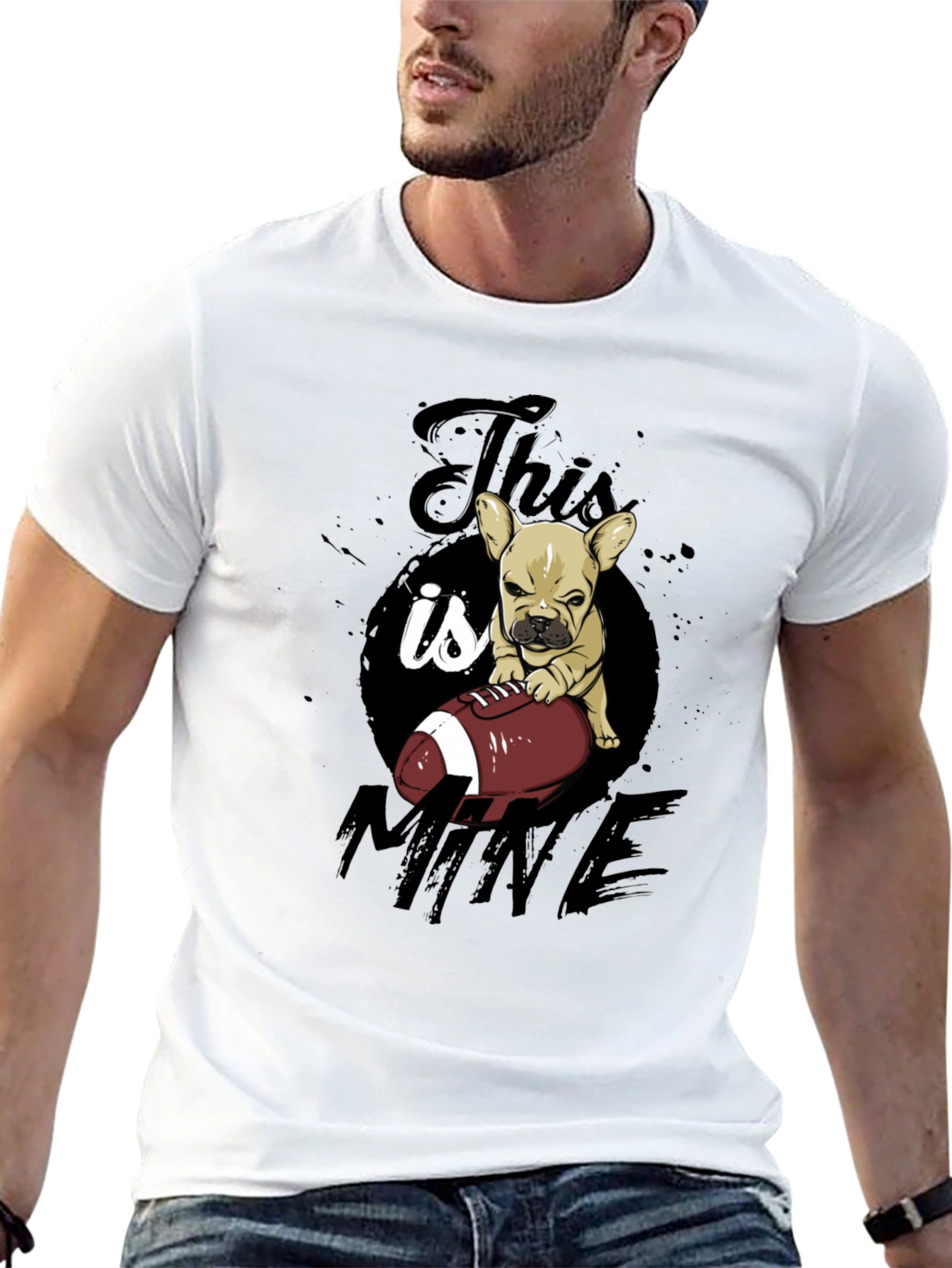 This is Mine Bulldog Graphic T-Shirt