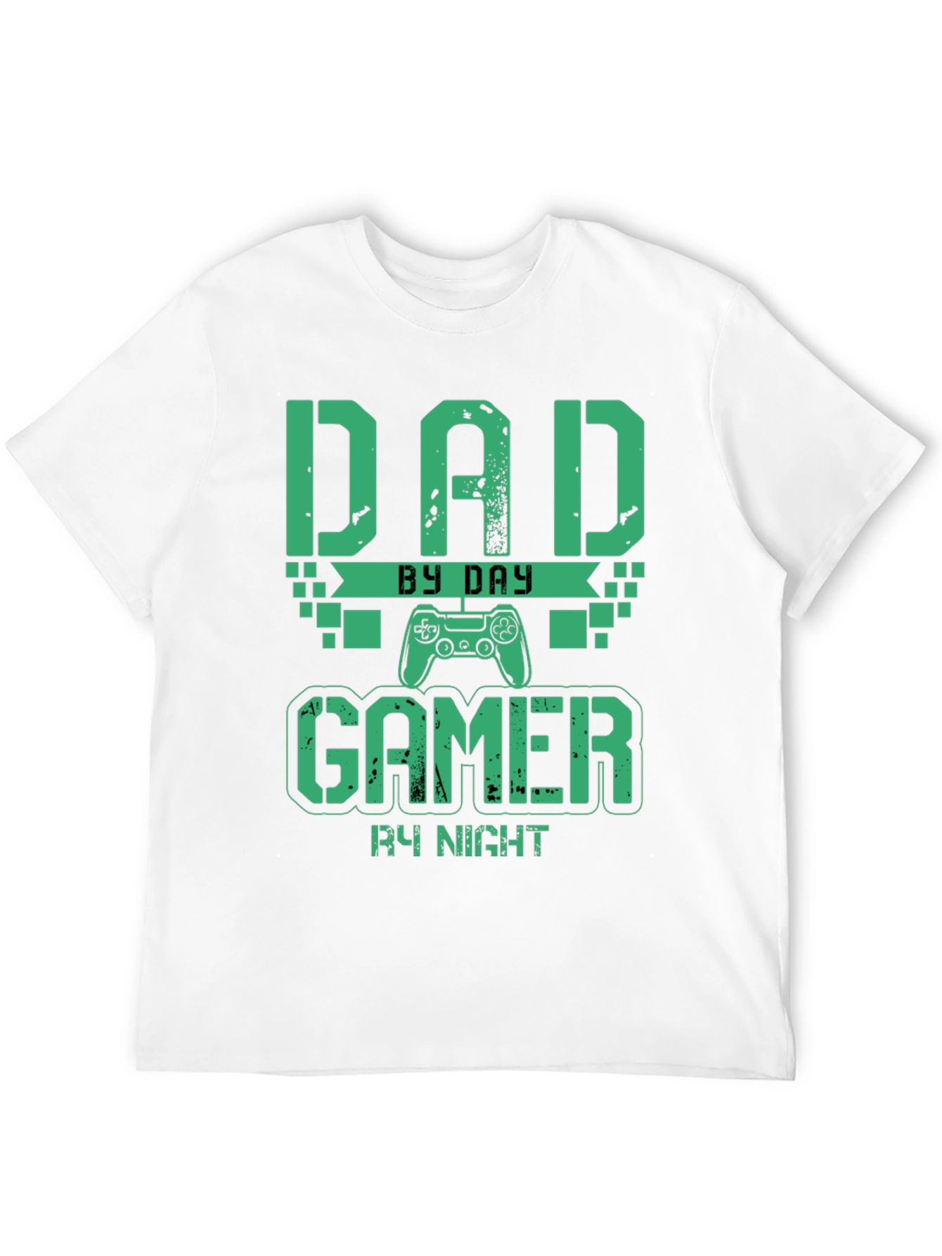 Dad By Day Gamer By Night Graphic T-Shirt