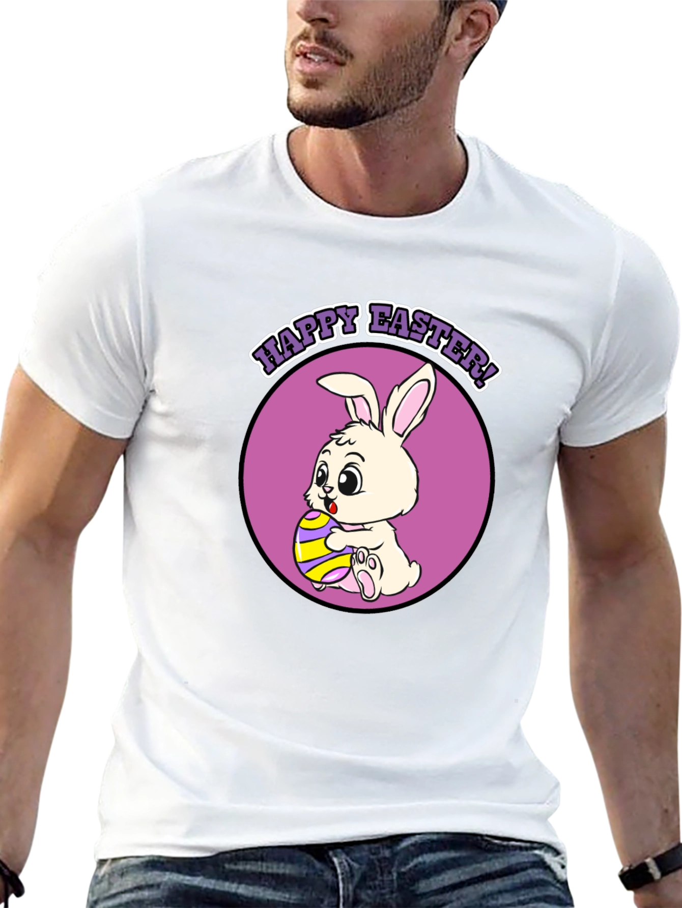 Happy Easter Bunny T-Shirt - Cute Holiday Tee