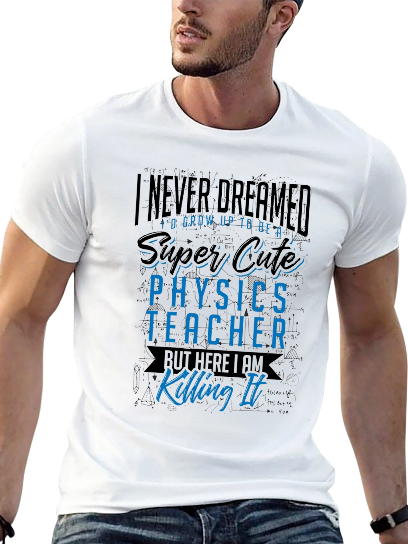 Super Cute Physics Teacher Graphic Tee