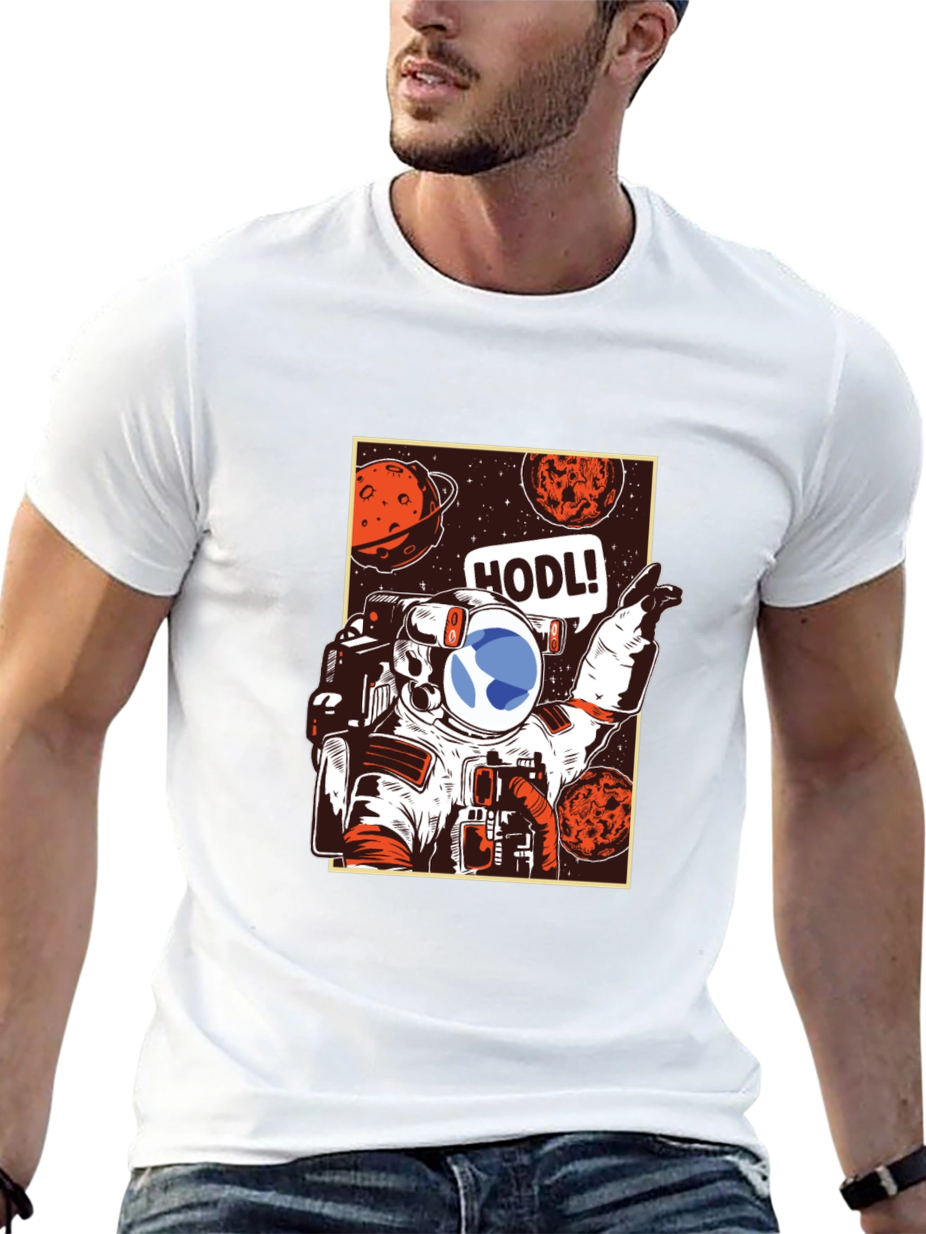 Astronaut HODL T-Shirt - Crypto Investor Tee