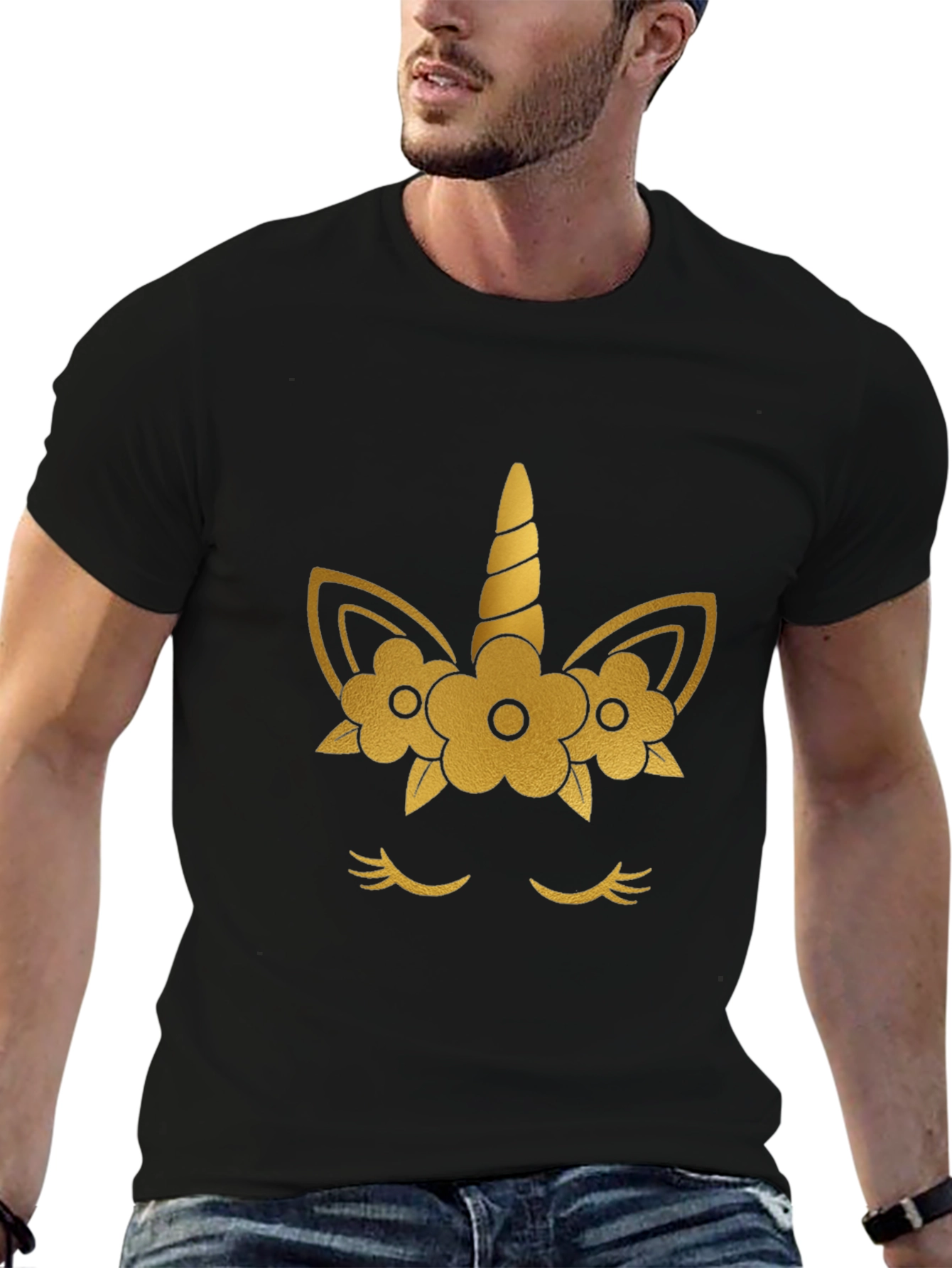 Unicorn Tee - Gold Foil Design