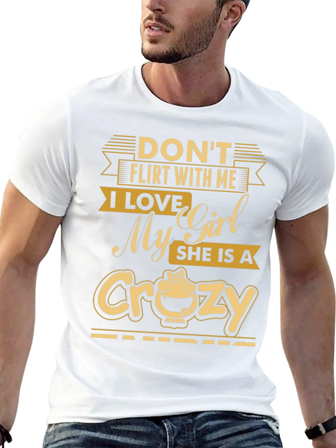 Funny Dont Flirt With Me Graphic T-Shirt
