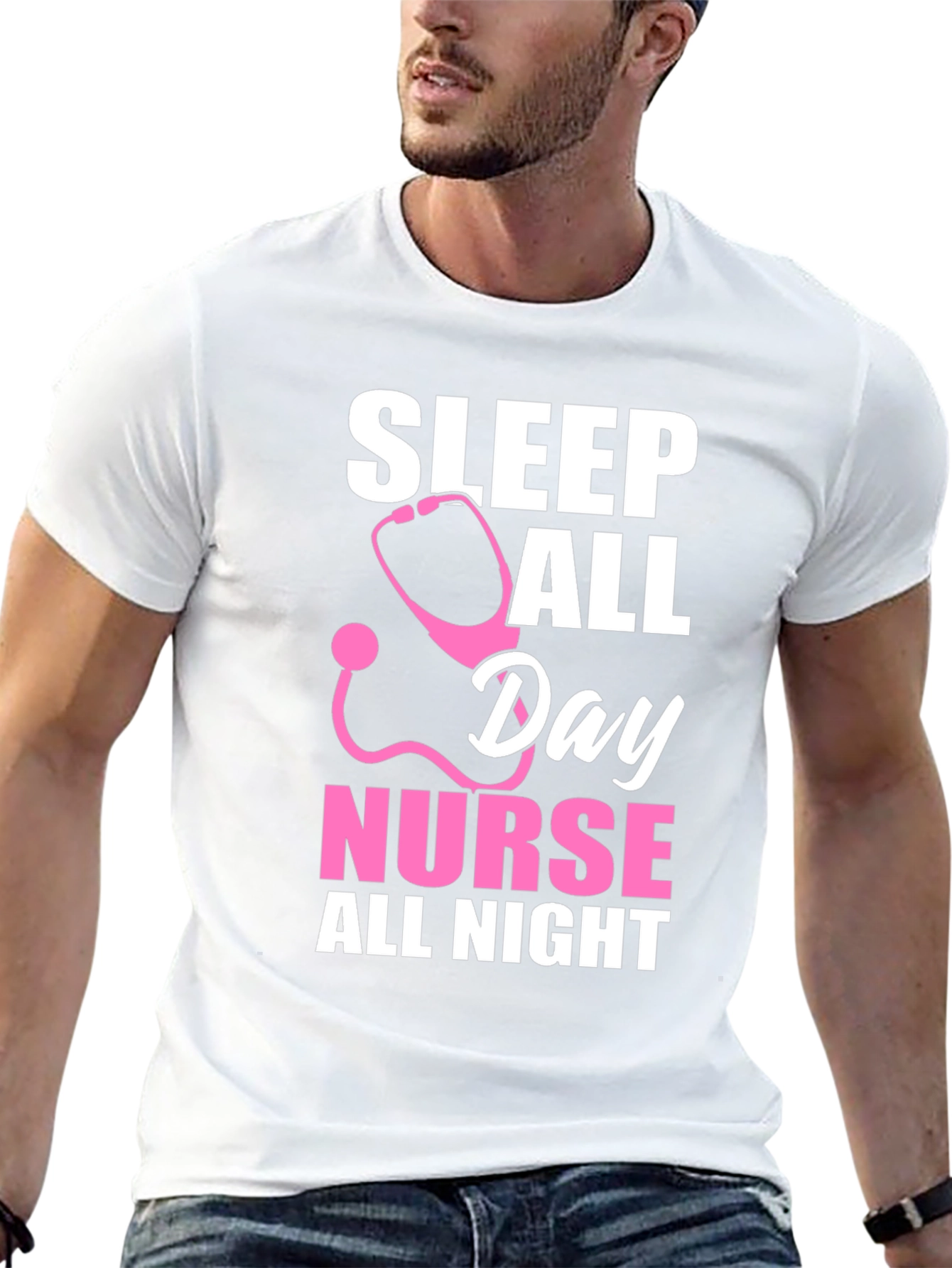 Nurse Sleep All Day T-Shirt