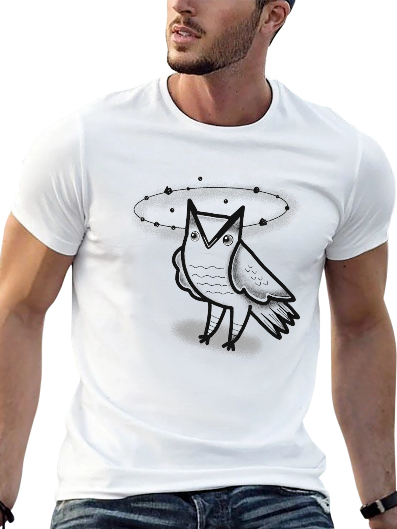 Mystic Owl Graphic Tee - Mens Black T-Shirt