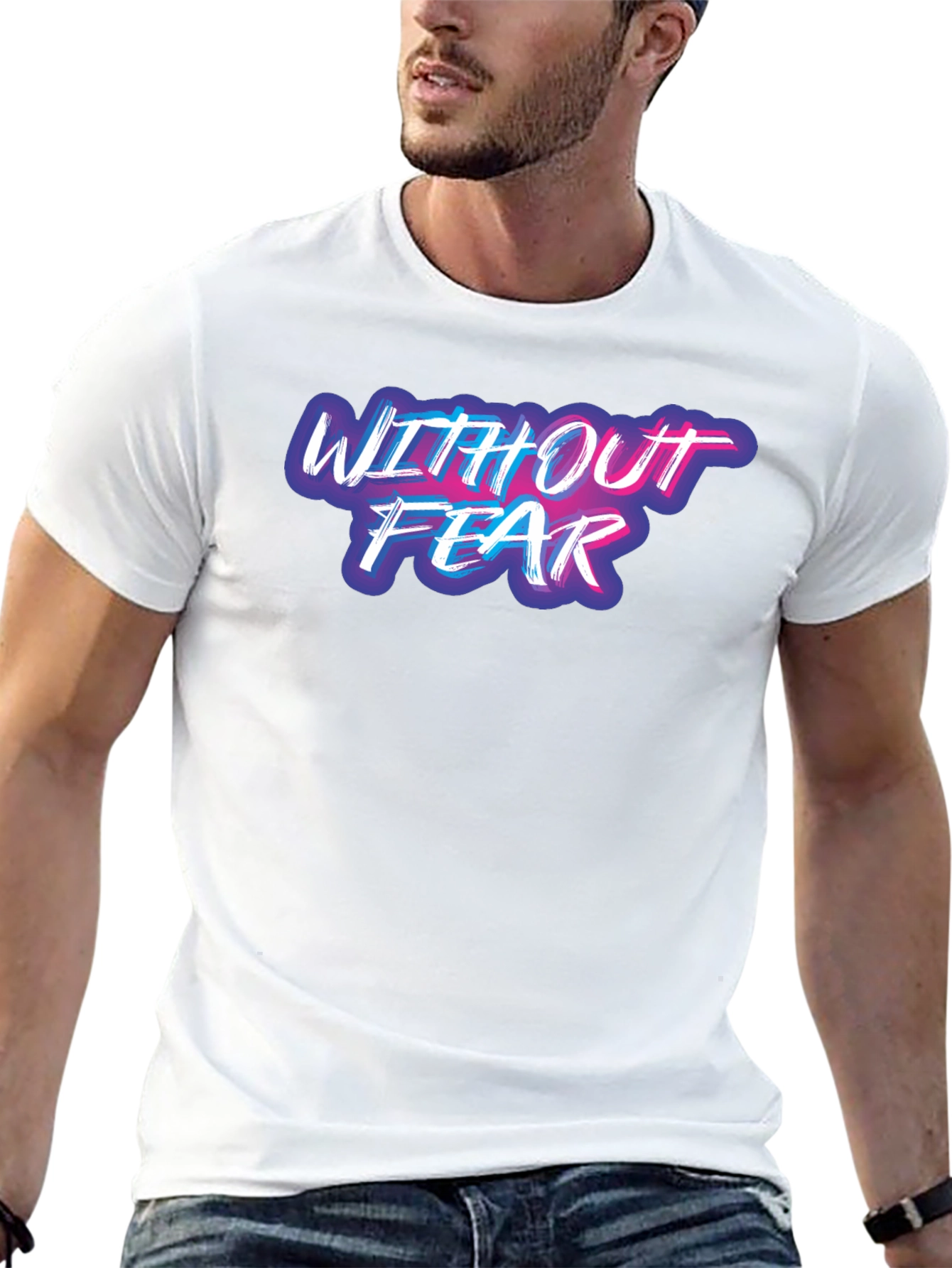 Without Fear Graphic Tee - Black Casual T-Shirt