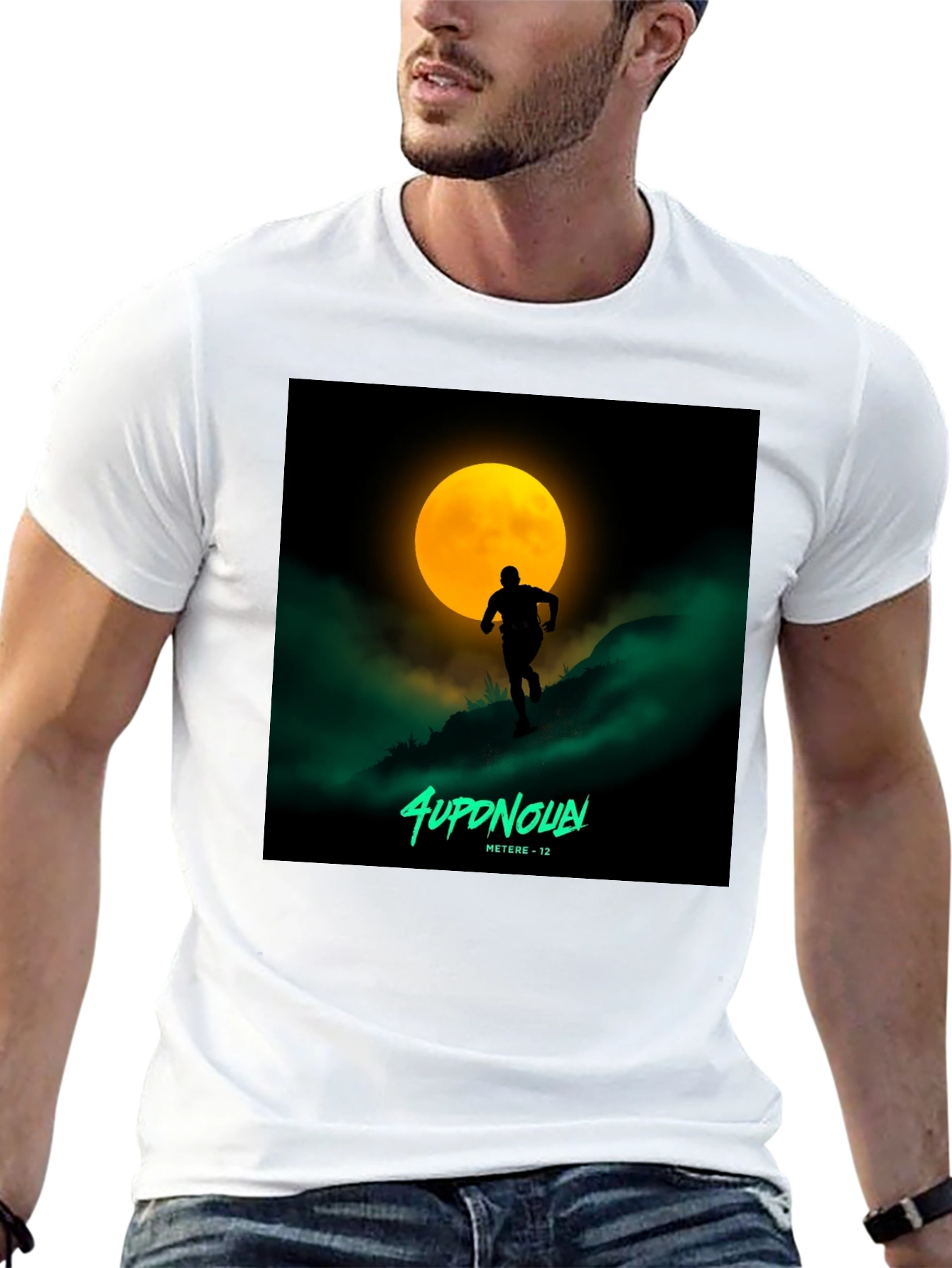 Moon Runner Graphic Tee - Night Run T-Shirt