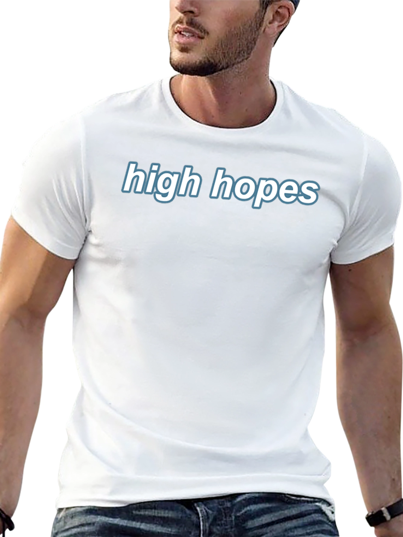 High Hopes Graphic Tee - Black Cotton Blend
