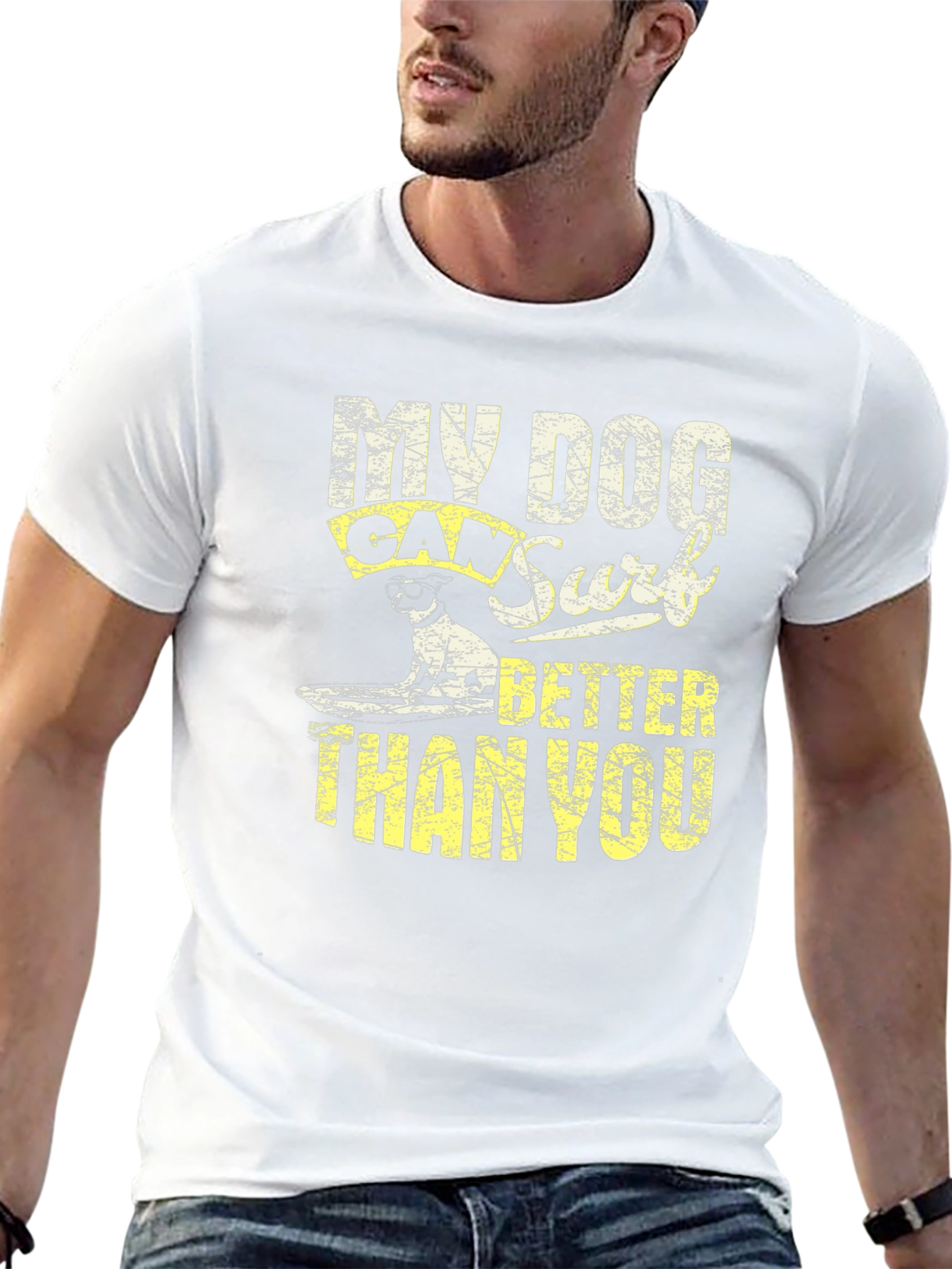 My Dog Can Surf Better Than You Graphic Tee