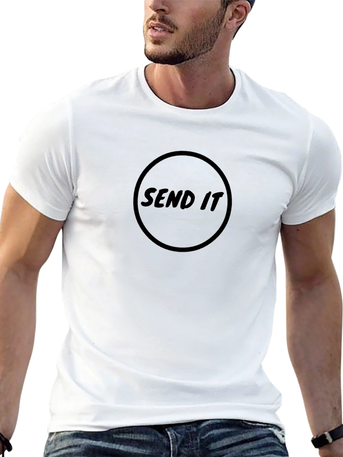 Send It Graphic T-Shirt - Black Casual Tee