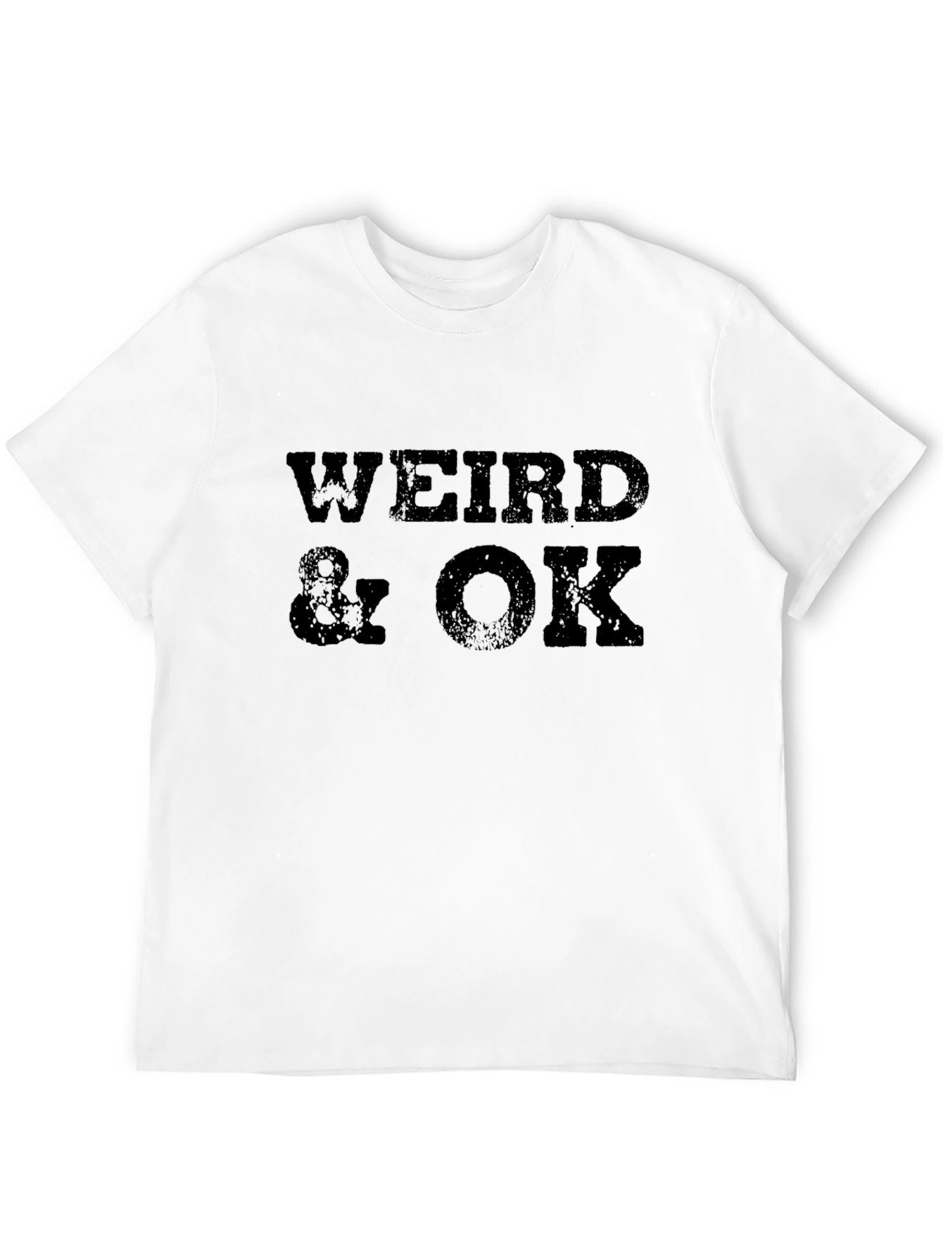 Weird & OK Graphic Tee - Mens Black T-Shirt