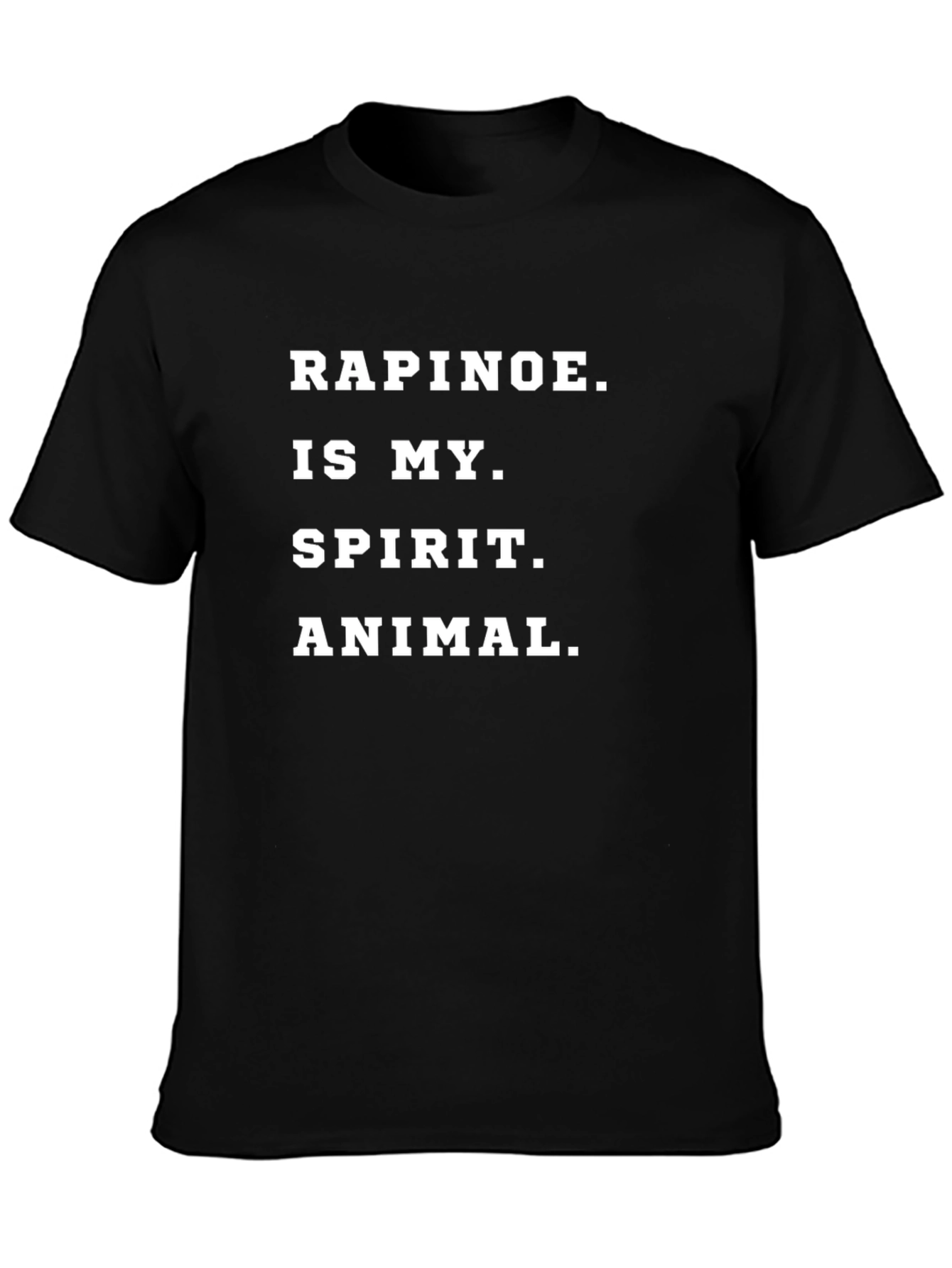 Rapinoe Spirit Animal Black Graphic Tee